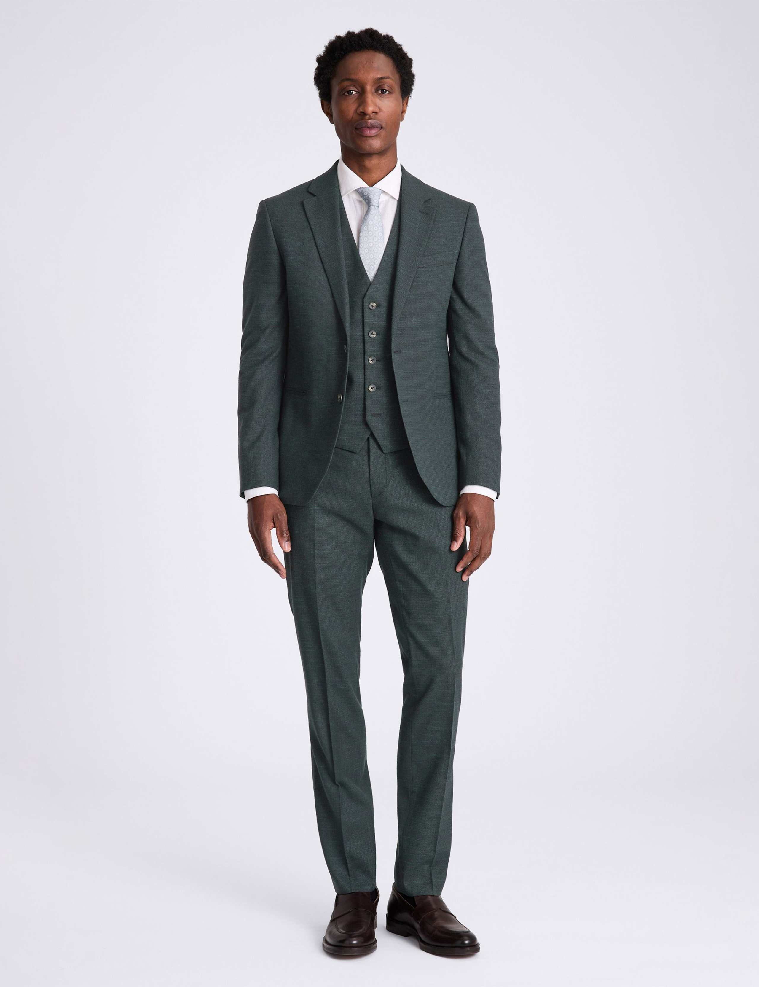 3 Piece Slim Fit Puppytooth Suit 6 of 6