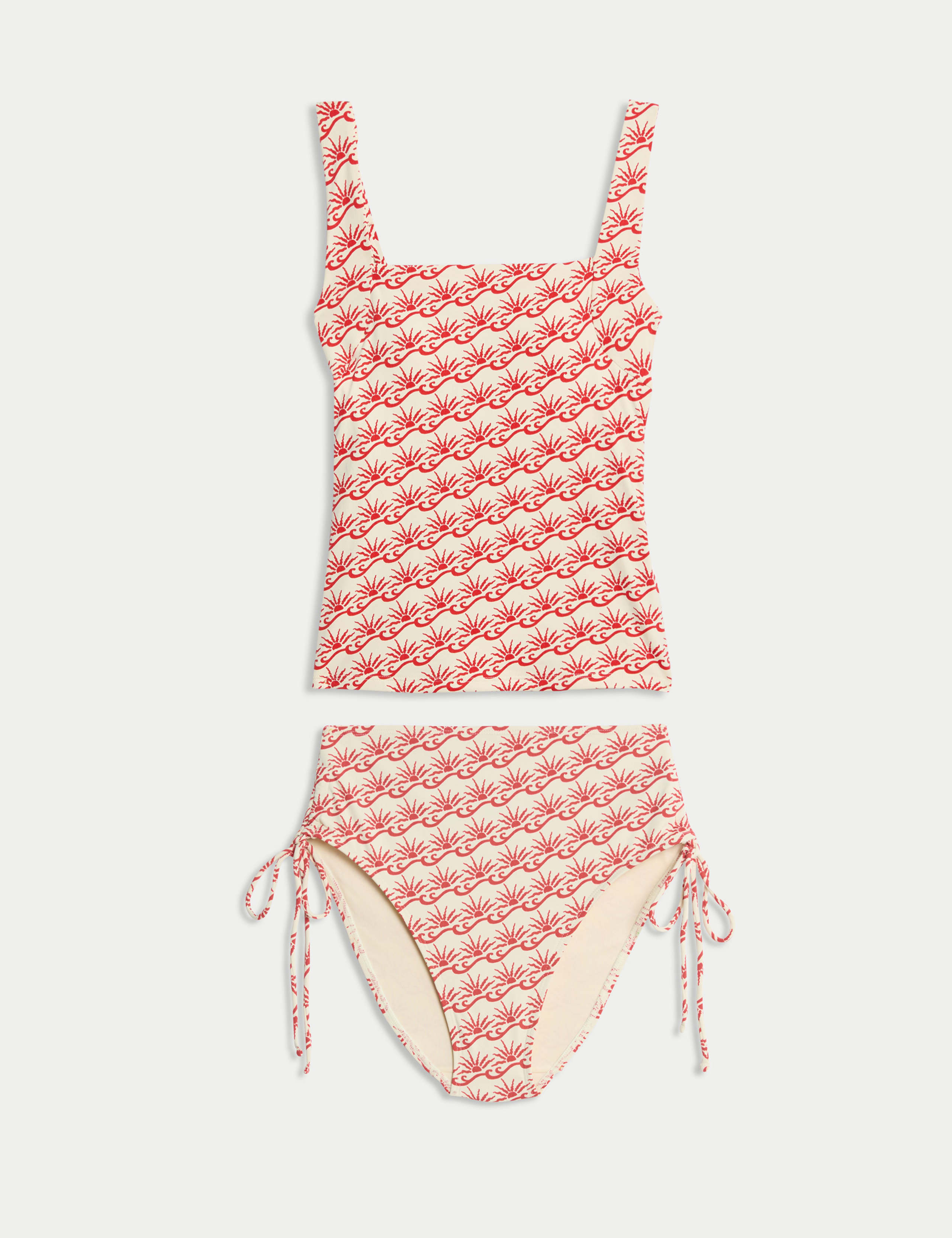 Floral Square Neck Tankini Set 1 of 6