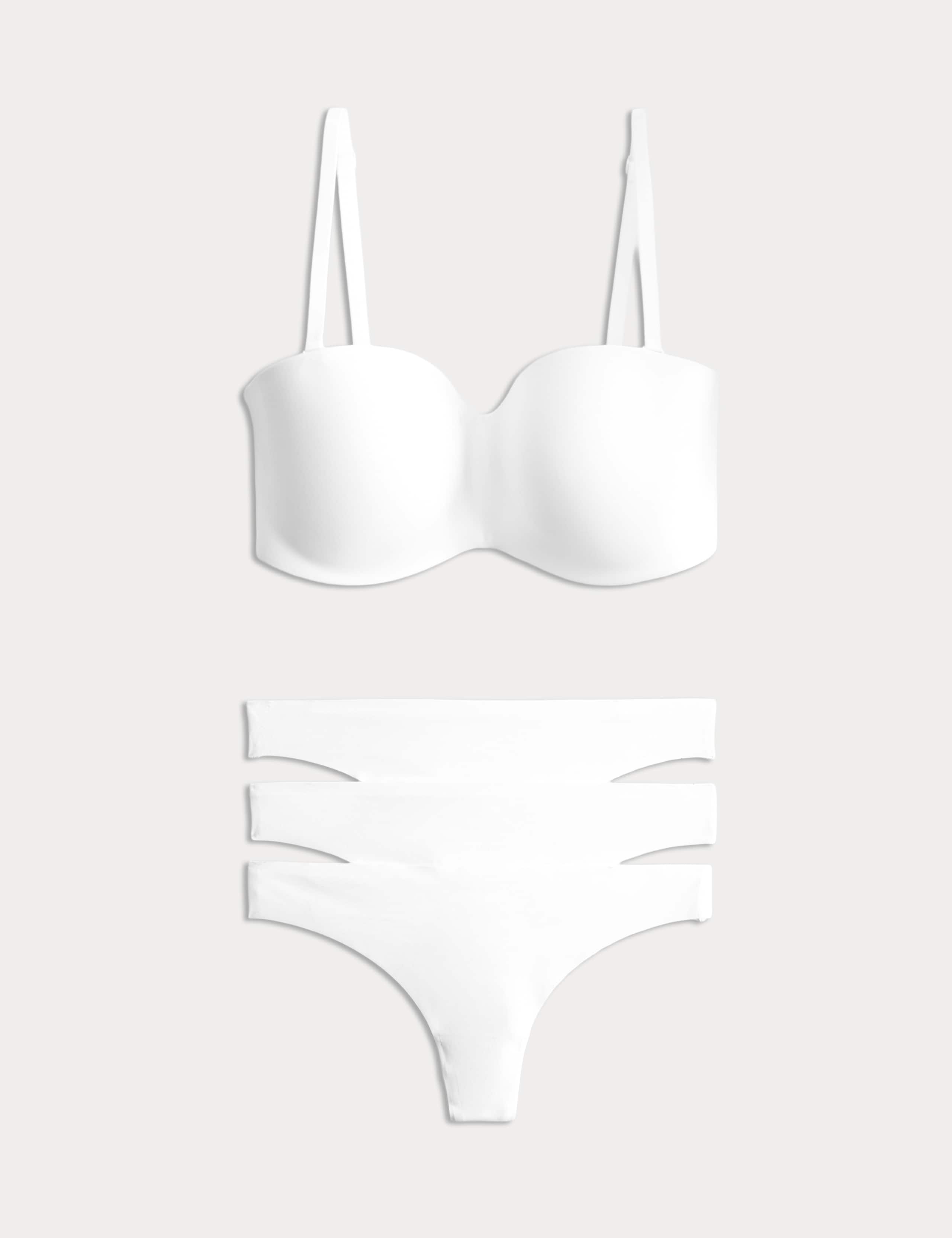 Body Invisibles Non Wired Strapless Bra Set A-E 1 of 6