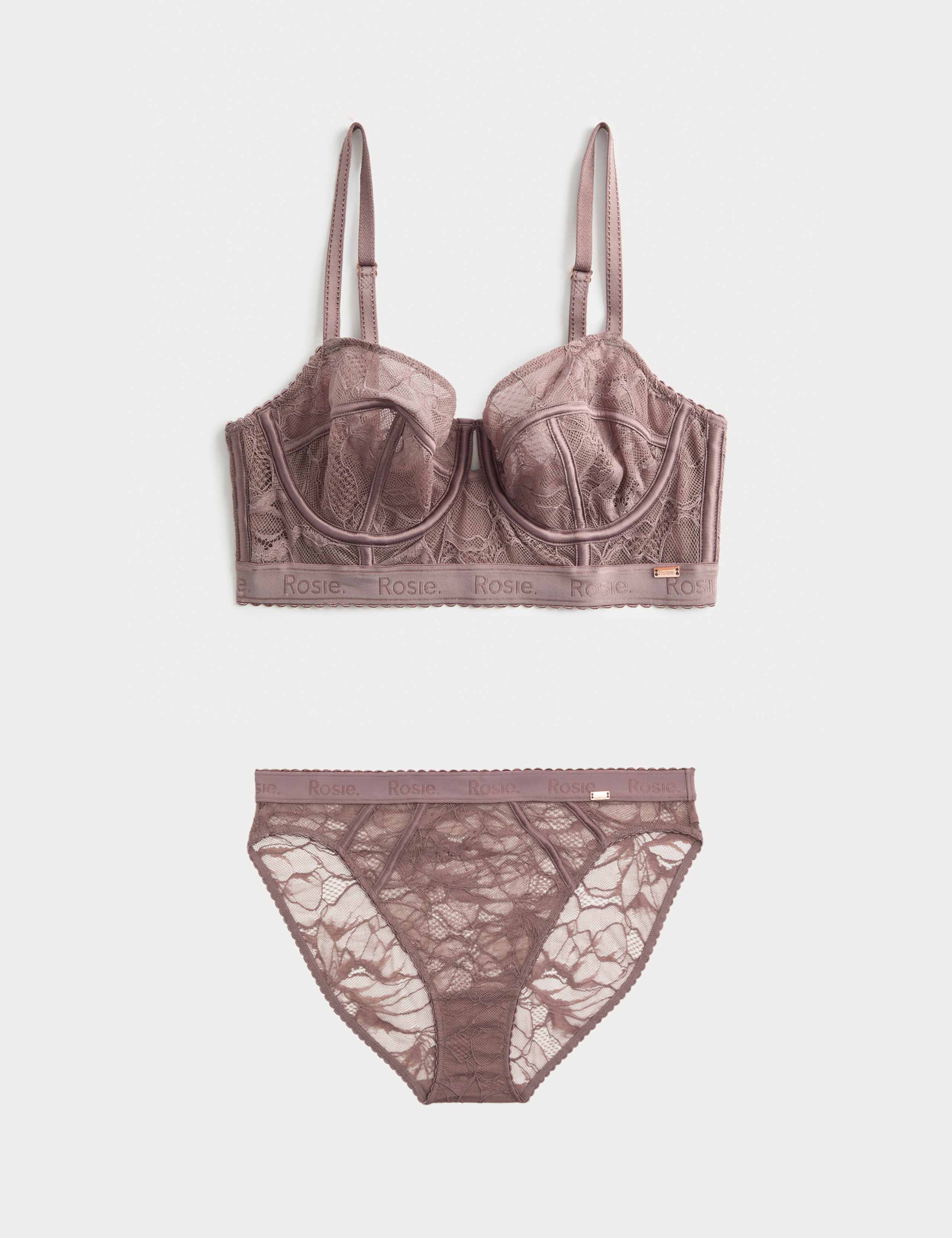 Lacewear Wired Longline Balcony Bra Set A-E 1 of 6