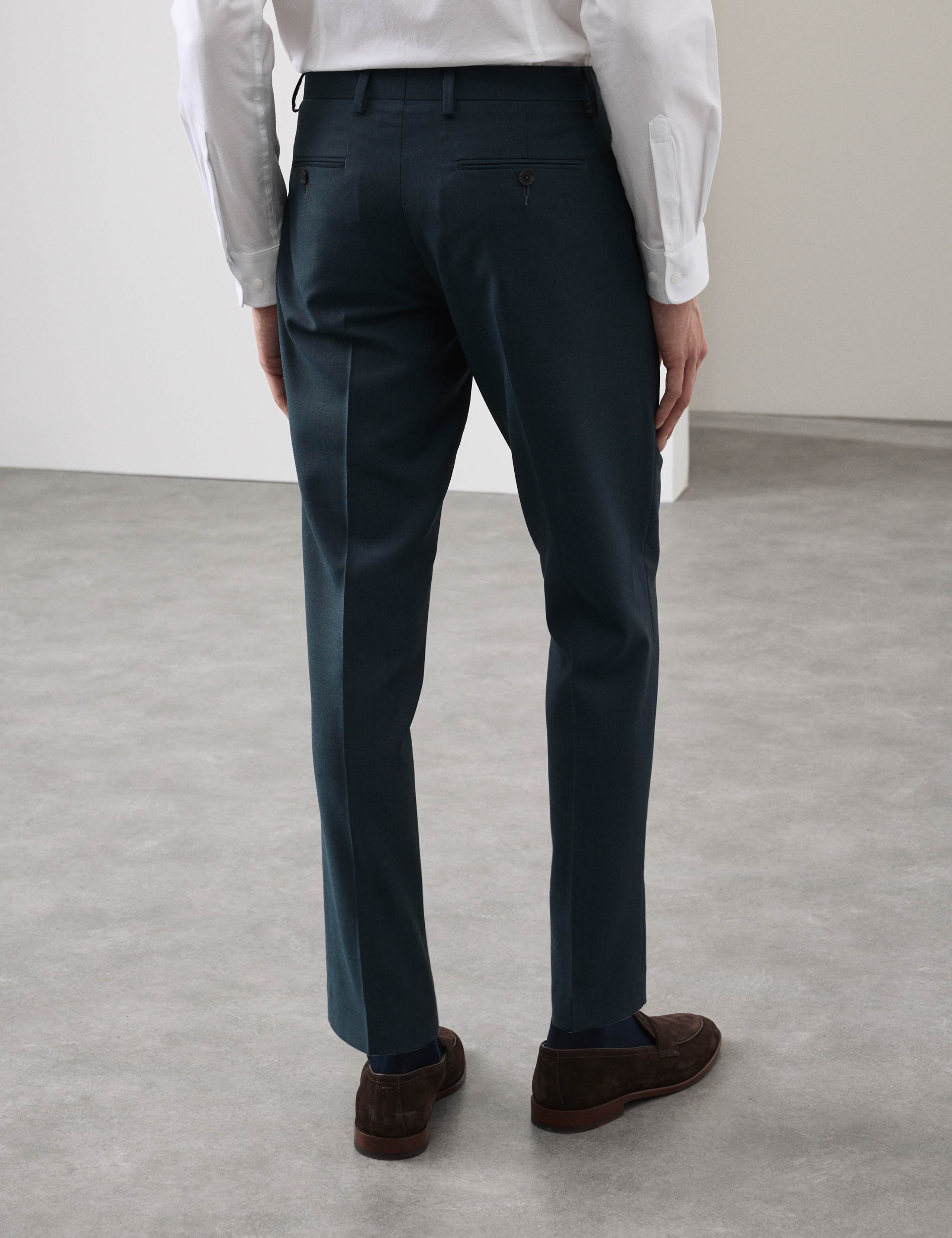 2 Piece Tailored Fit Wool Rich Suit 4 of 6