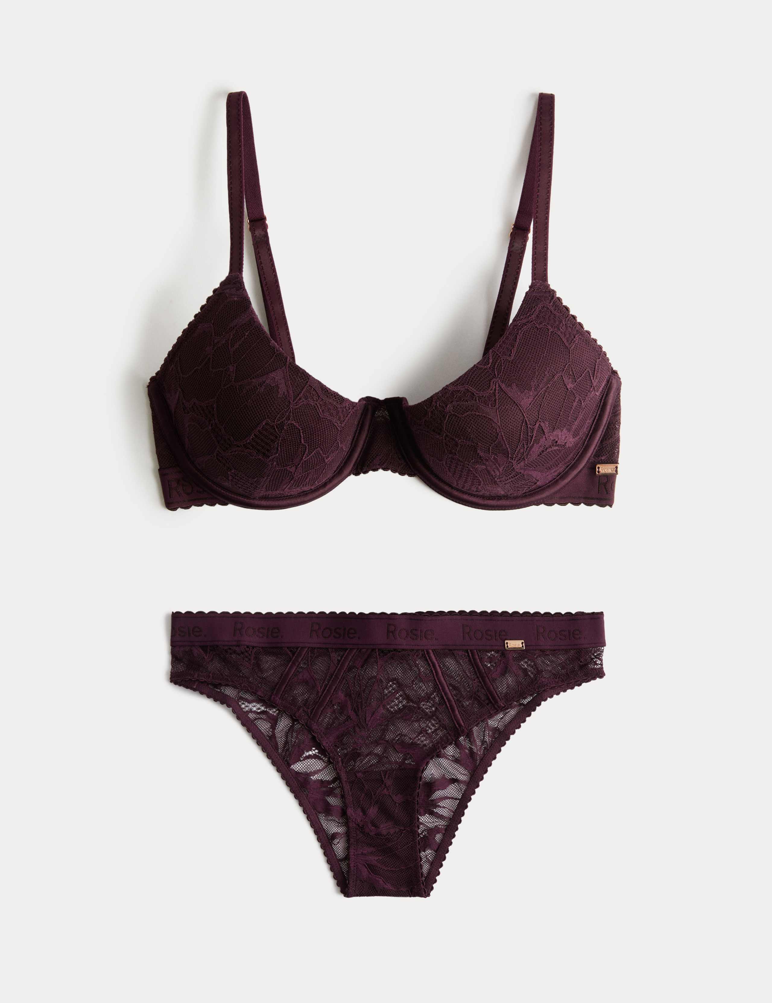 LaceWear Wired Demi Cup Bra Set A-E 1 of 6