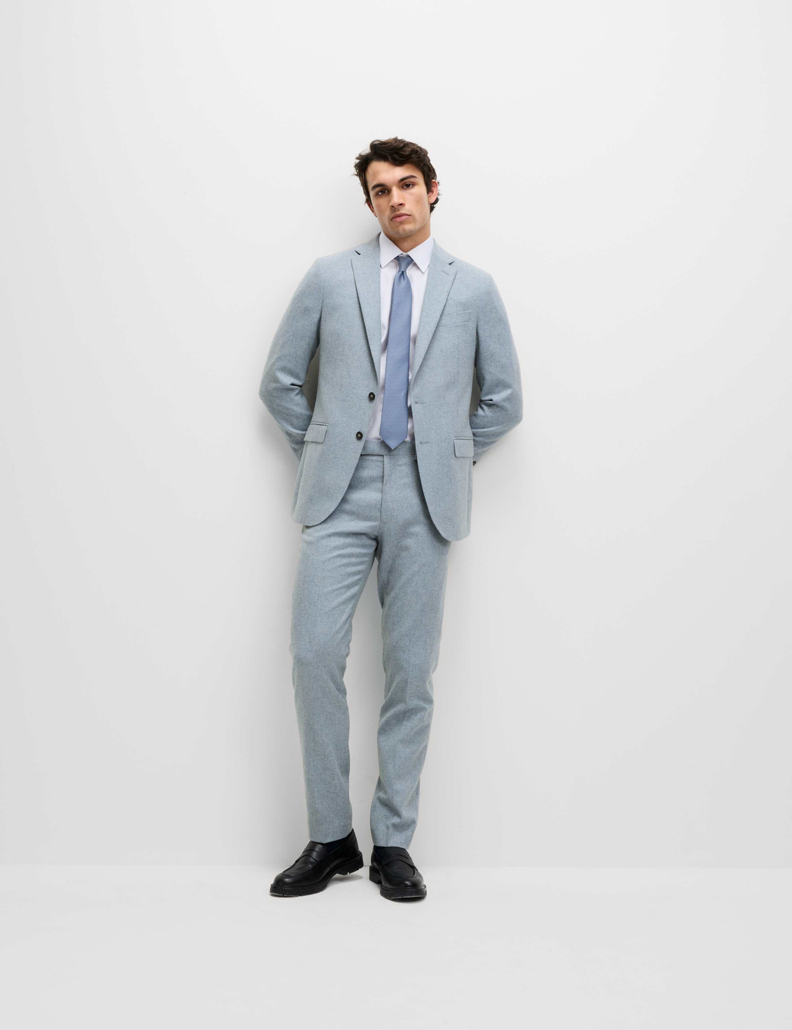 Tailored Fit Wool Rich Tweed Suit 1 of 6