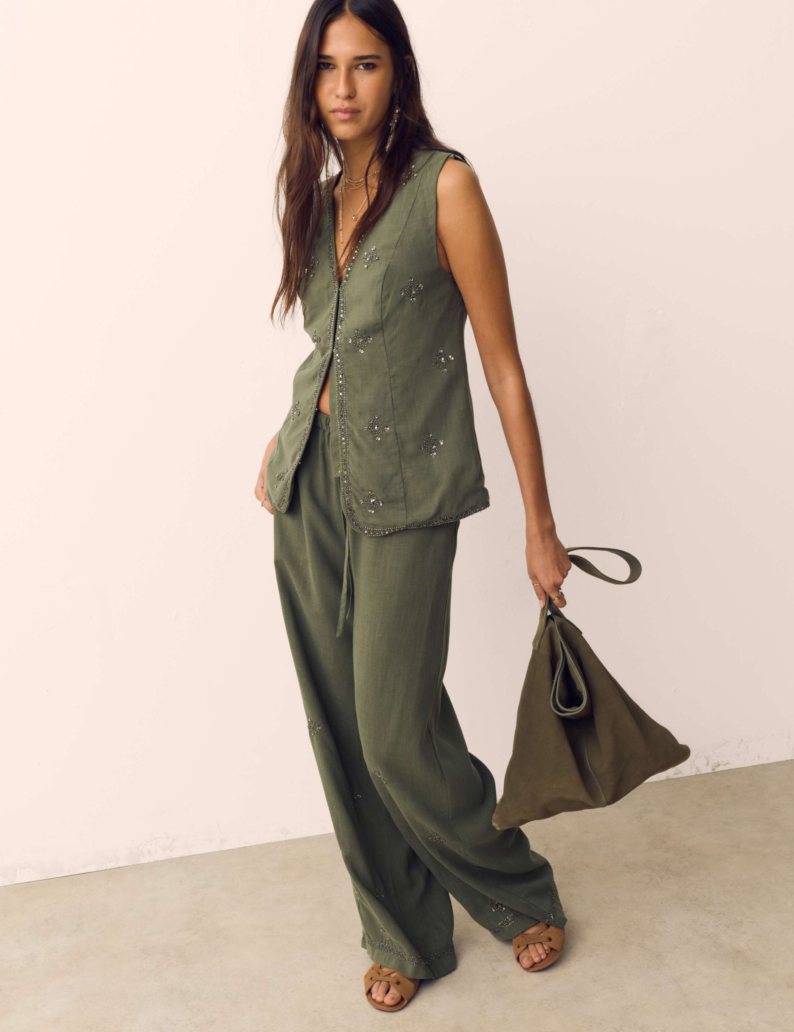 Embellished Waistcoat & Trouser Set