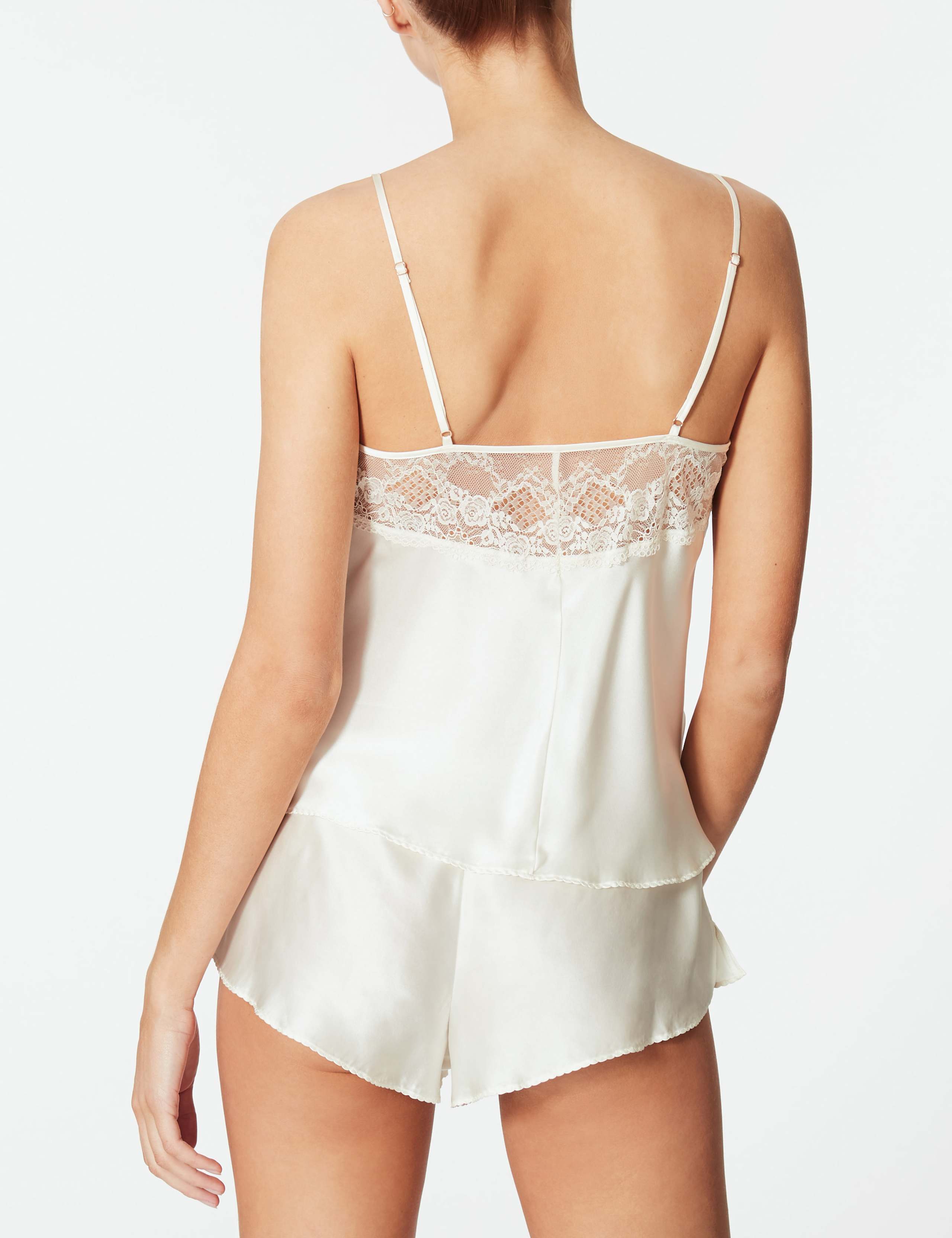 Silk & Lace Camisole Set with French Knickers 6 of 7