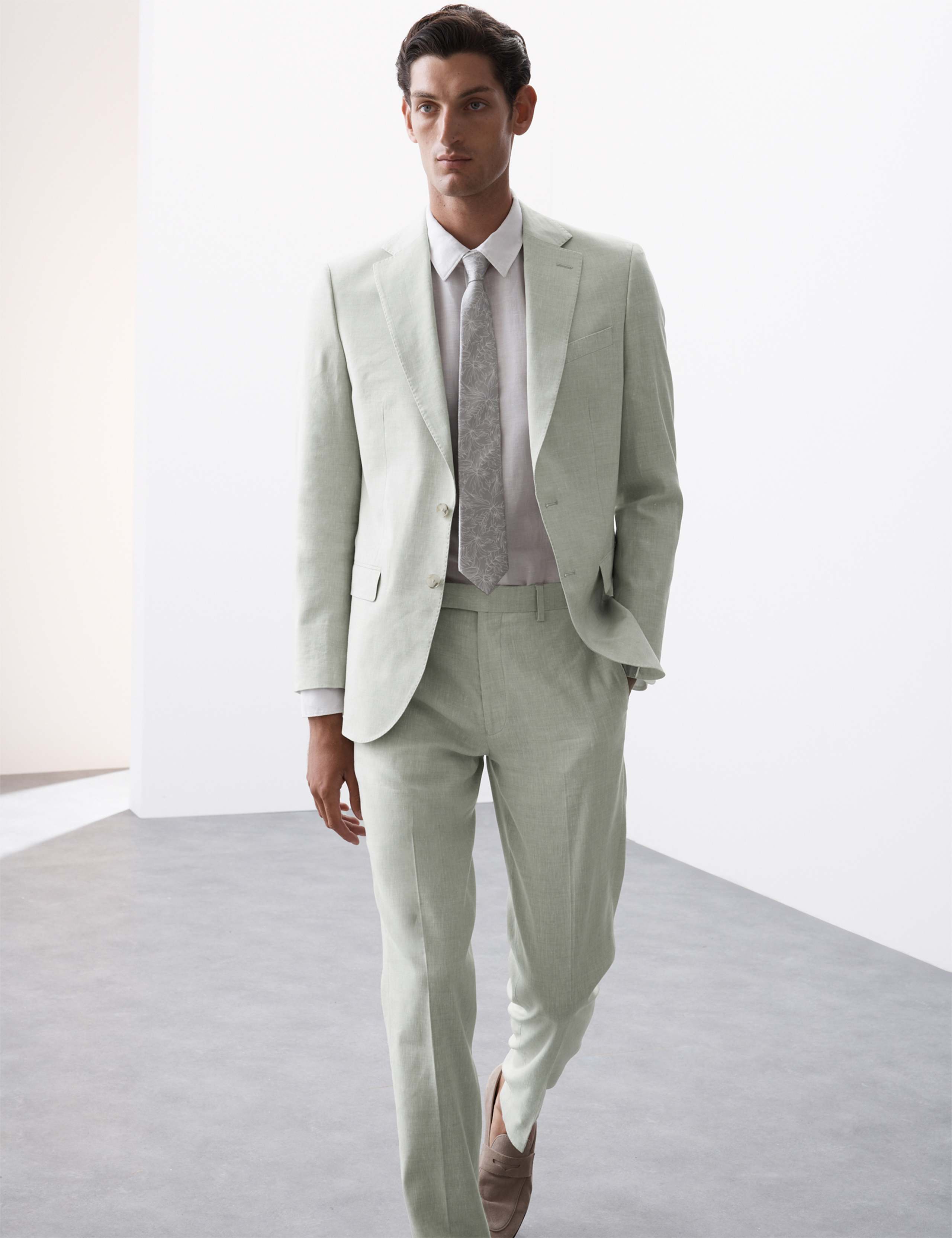 Tailored Fit Italian Performance Linen Blend Suit 1 of 6