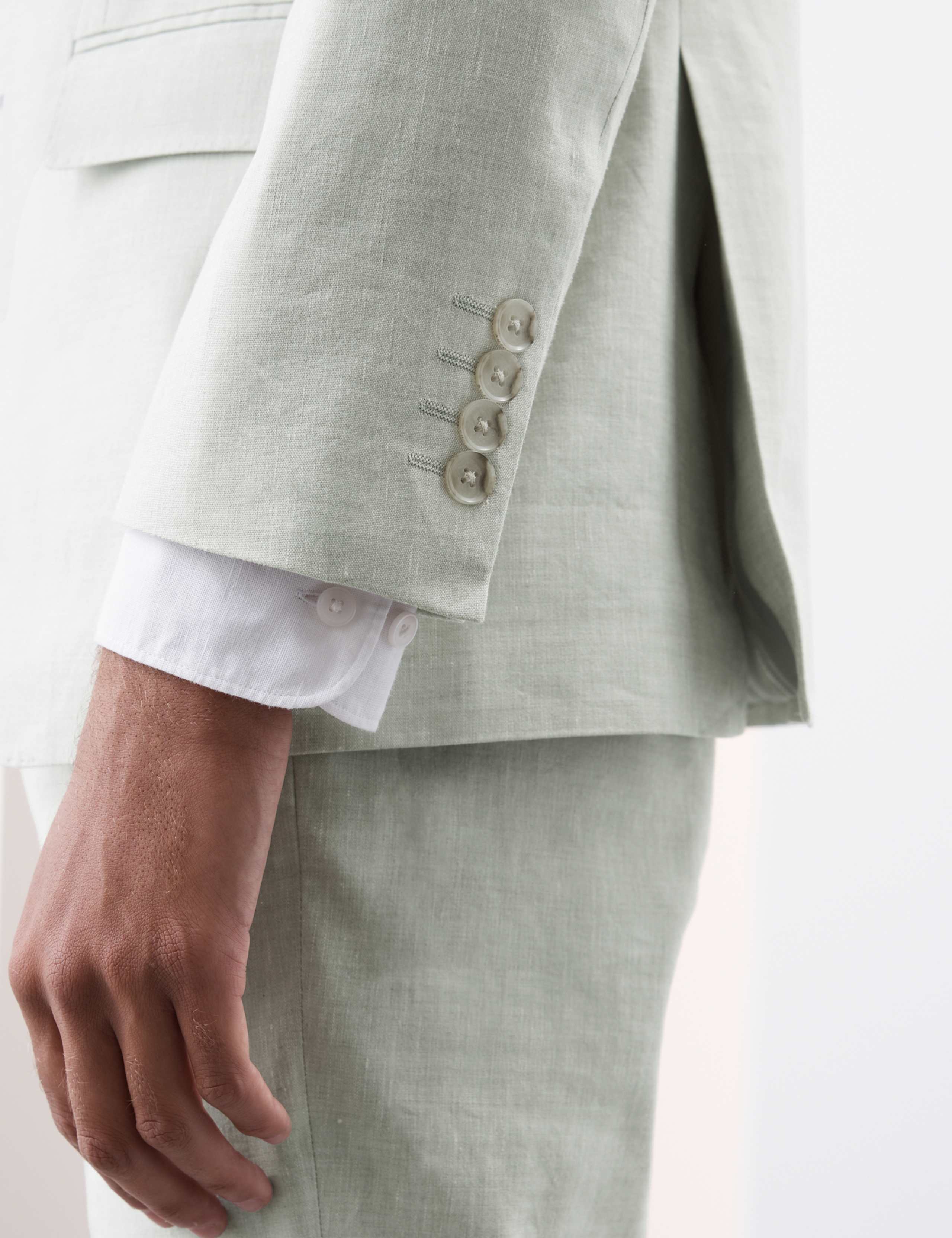 Tailored Fit Italian Performance Linen Blend Suit 5 of 6