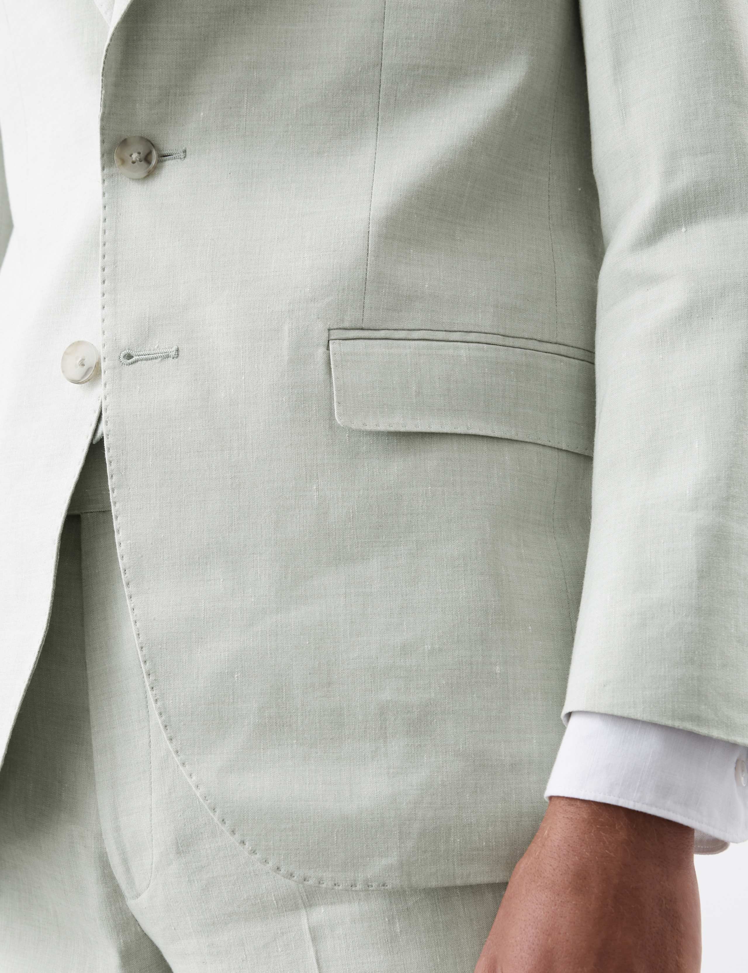 Tailored Fit Italian Performance Linen Blend Suit 6 of 6