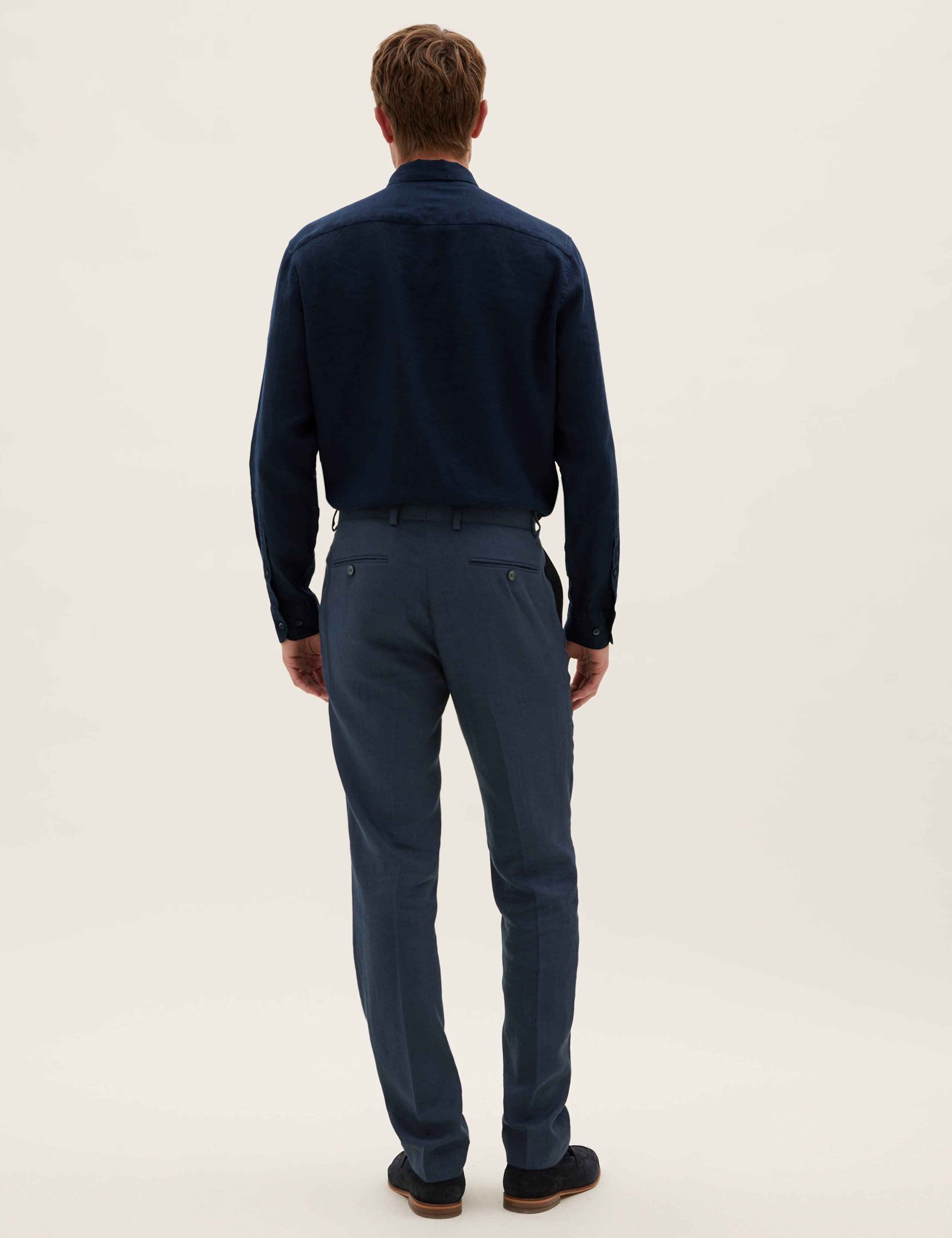 Tailored Fit Italian Linen Miracle™ 3 Piece Suit 4 of 8