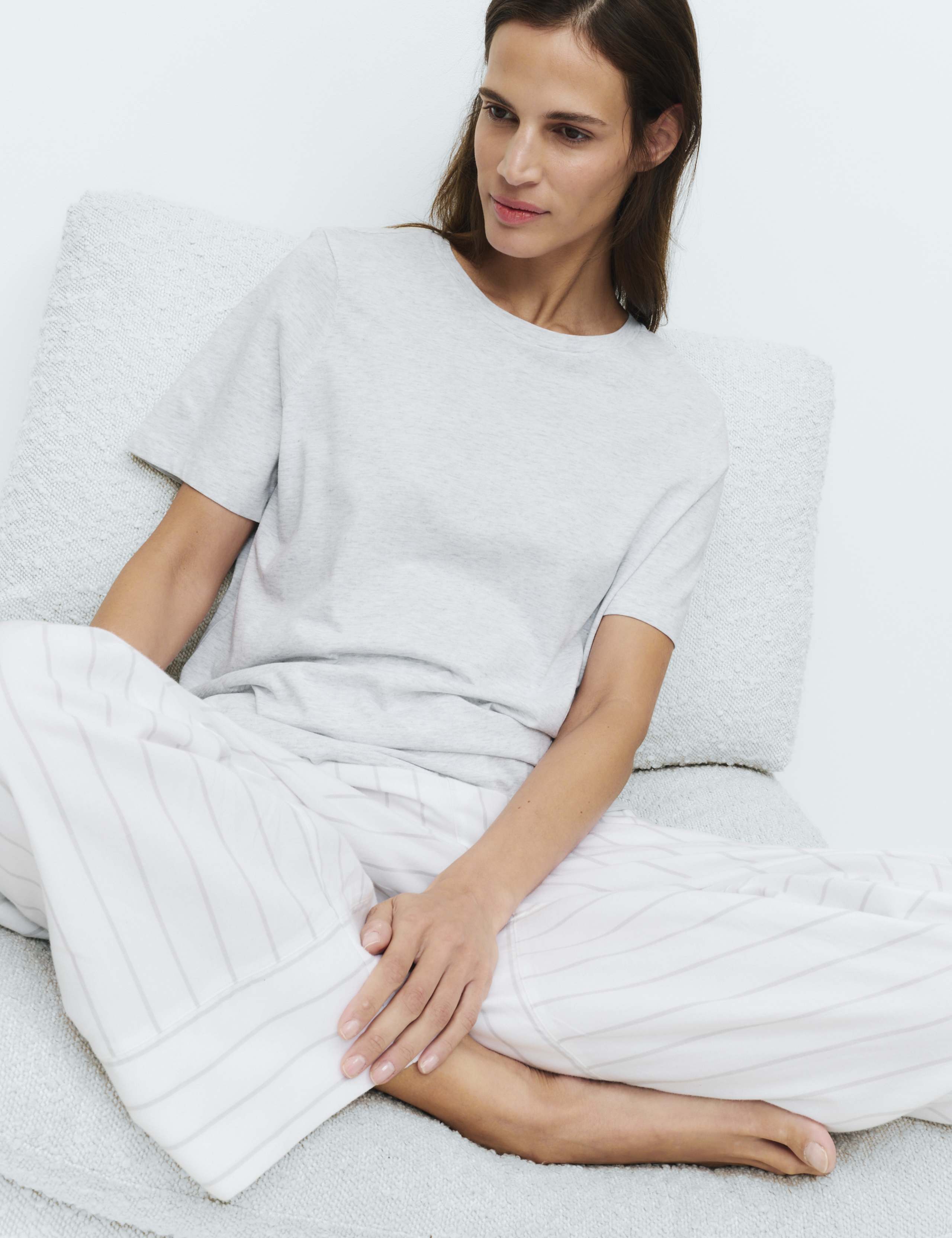 Cotton Modal Pyjama Top & Bottom Set