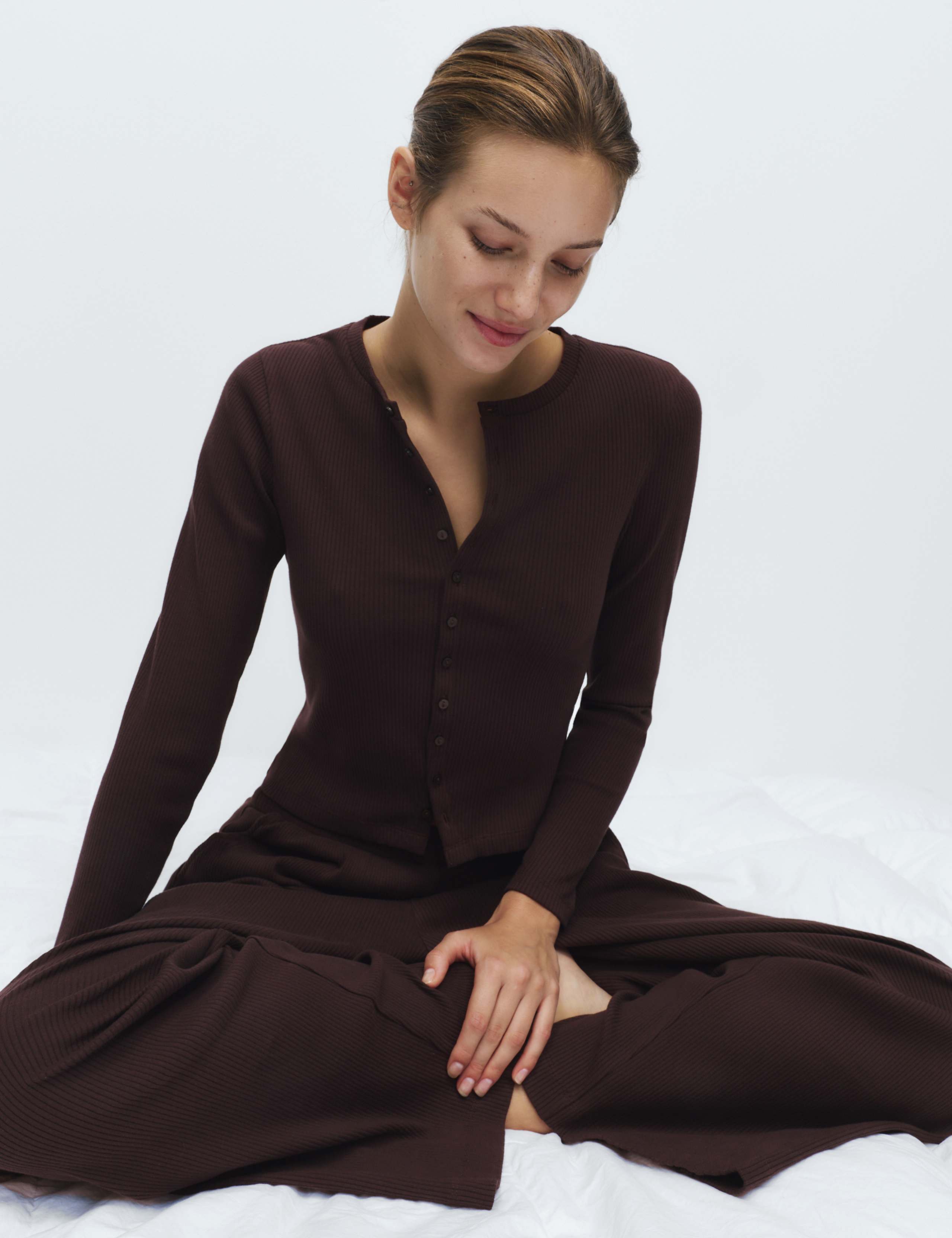 Cotton Rich Lounge Cardigan & Pant Set