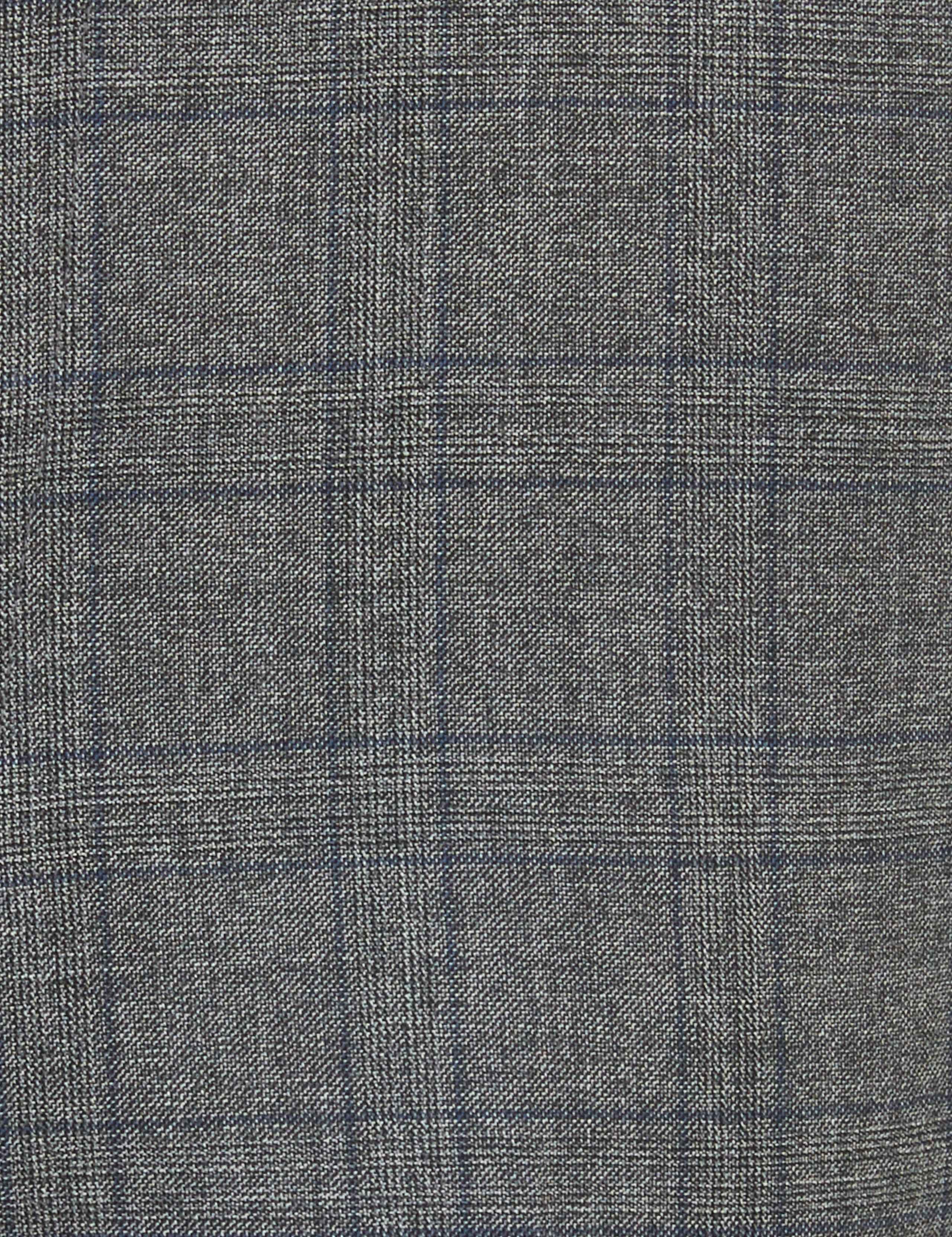 Charcoal Regular Fit Wool Checked Suit 4 of 8