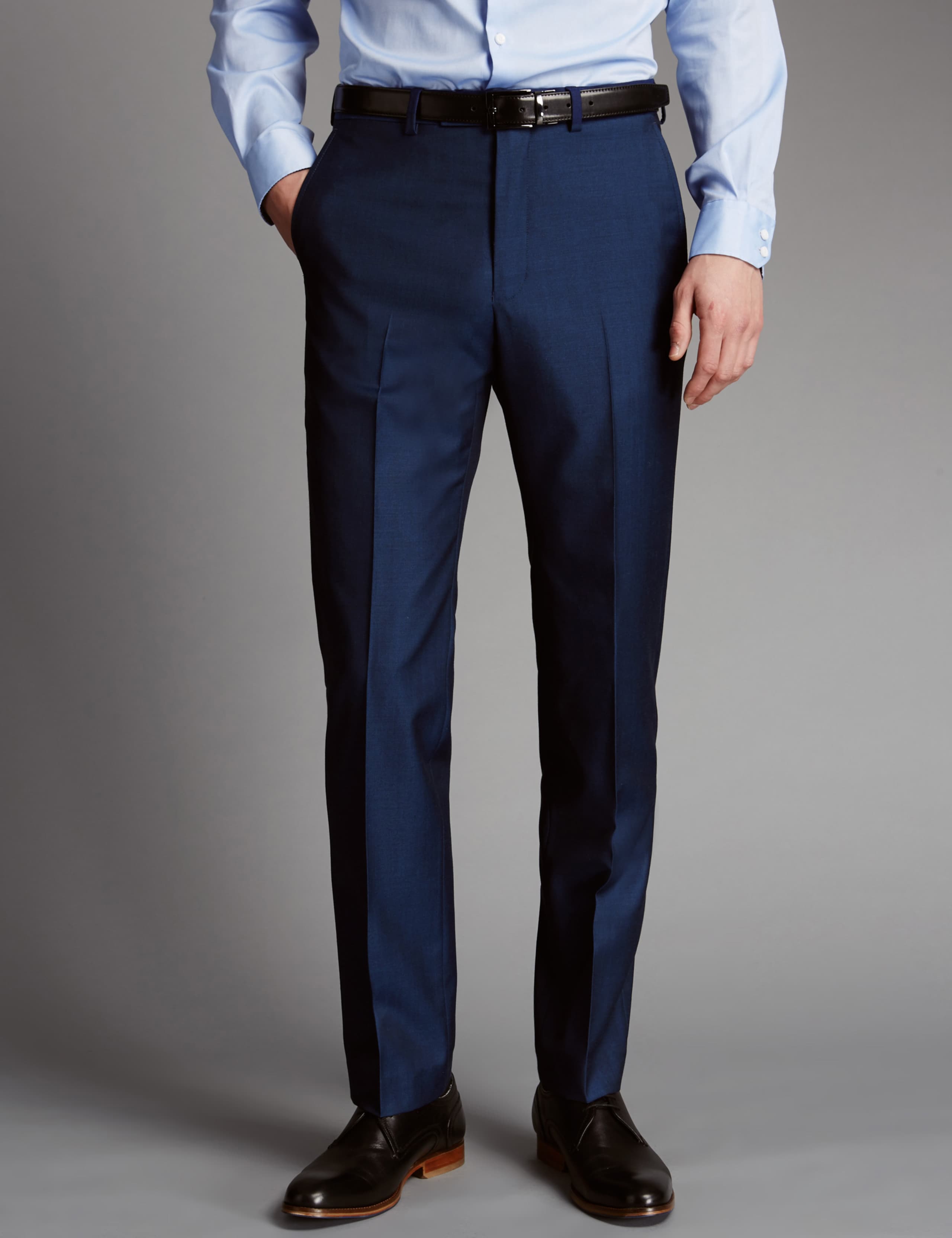 Blue Tailored Fit Wool Suit 7 of 9