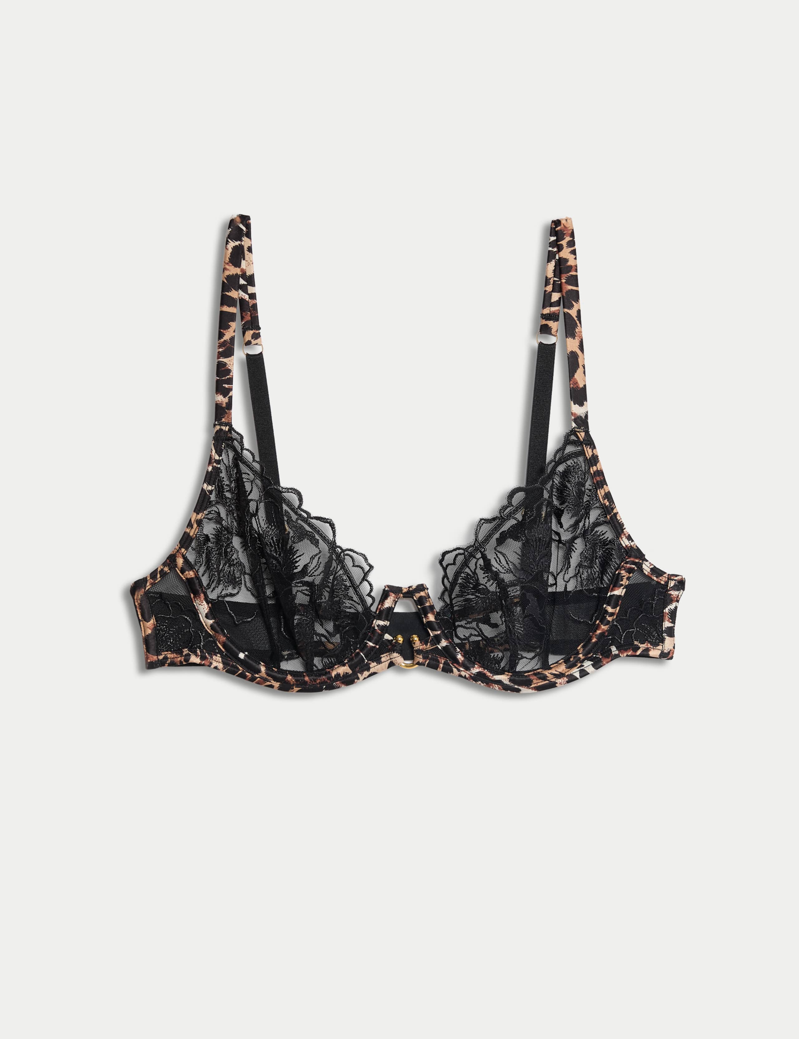 Gala Embroidery Wired Balcony Bra Set A-E 1 of 6