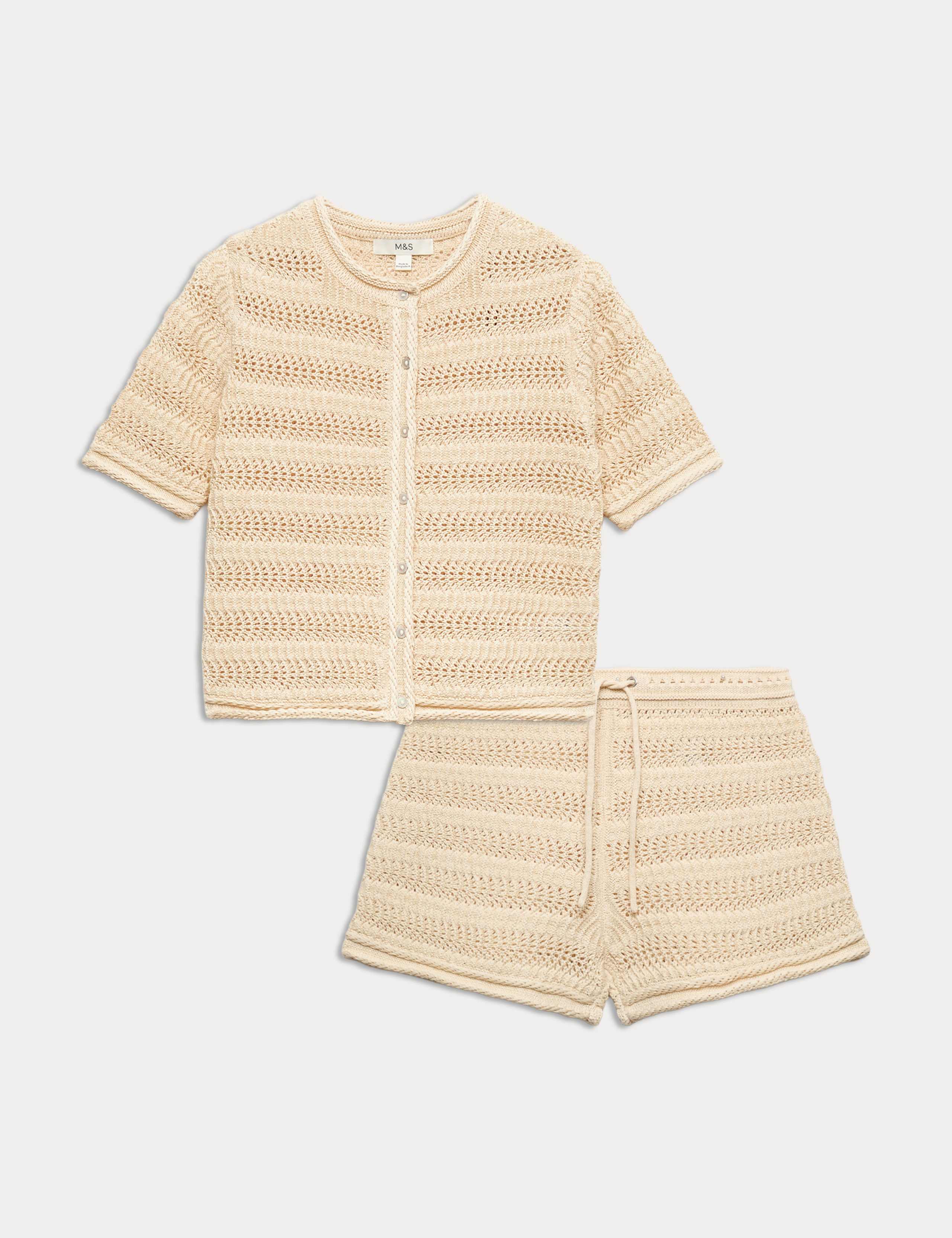 Cardigan & Shorts Set 1 of 6