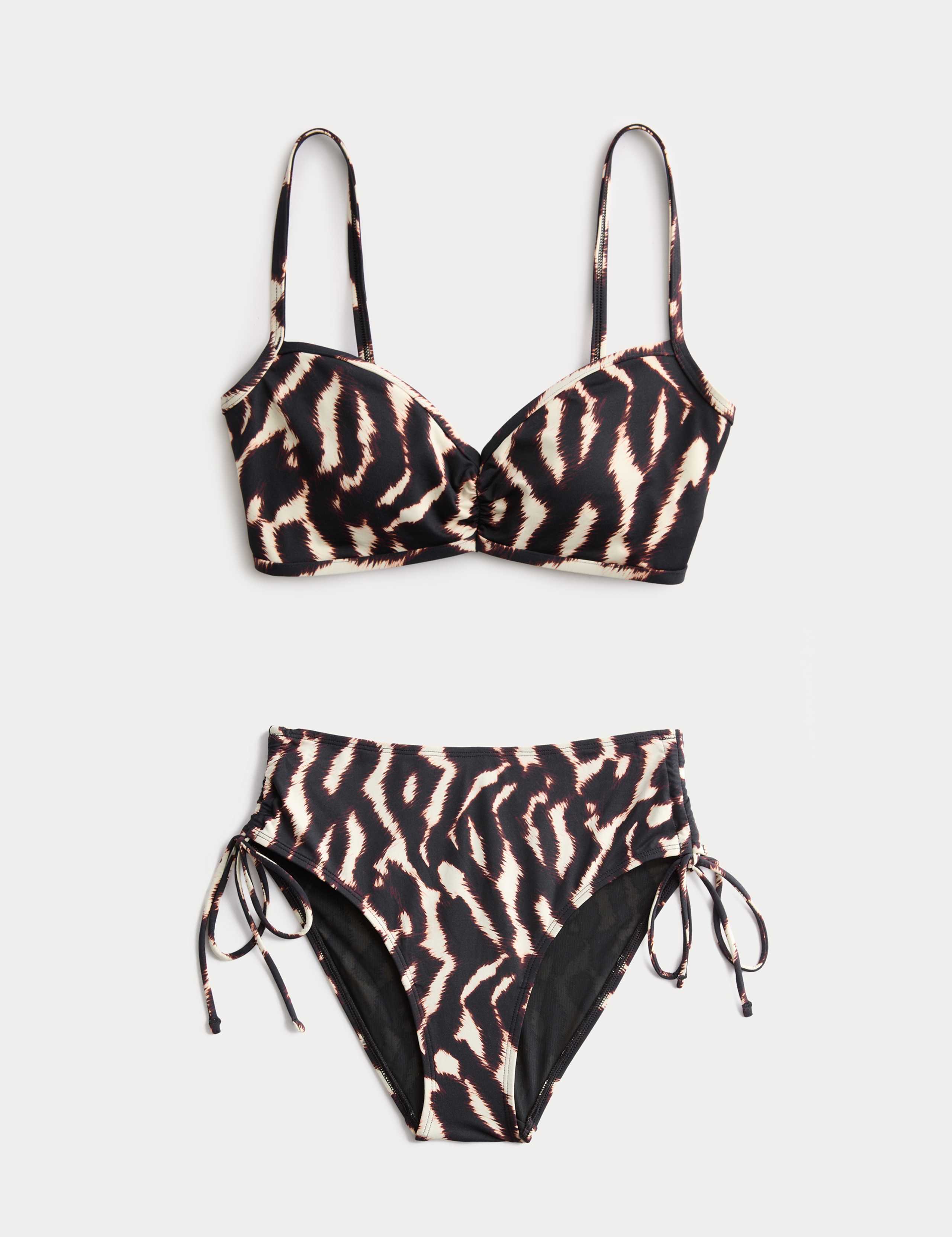 Printed Plunge Bikini Set 1 of 6