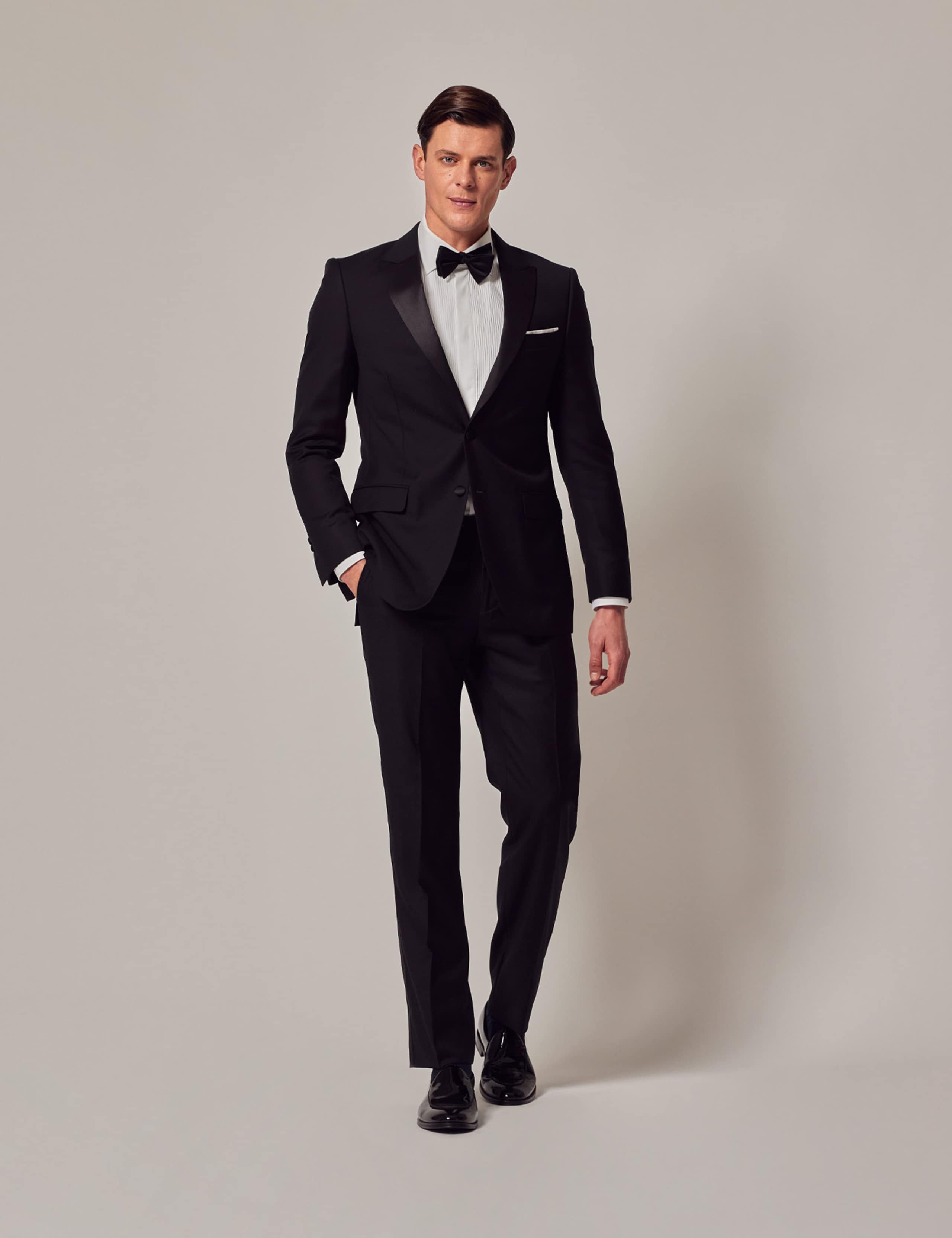 Slim Fit Pure Wool Tuxedo Suit