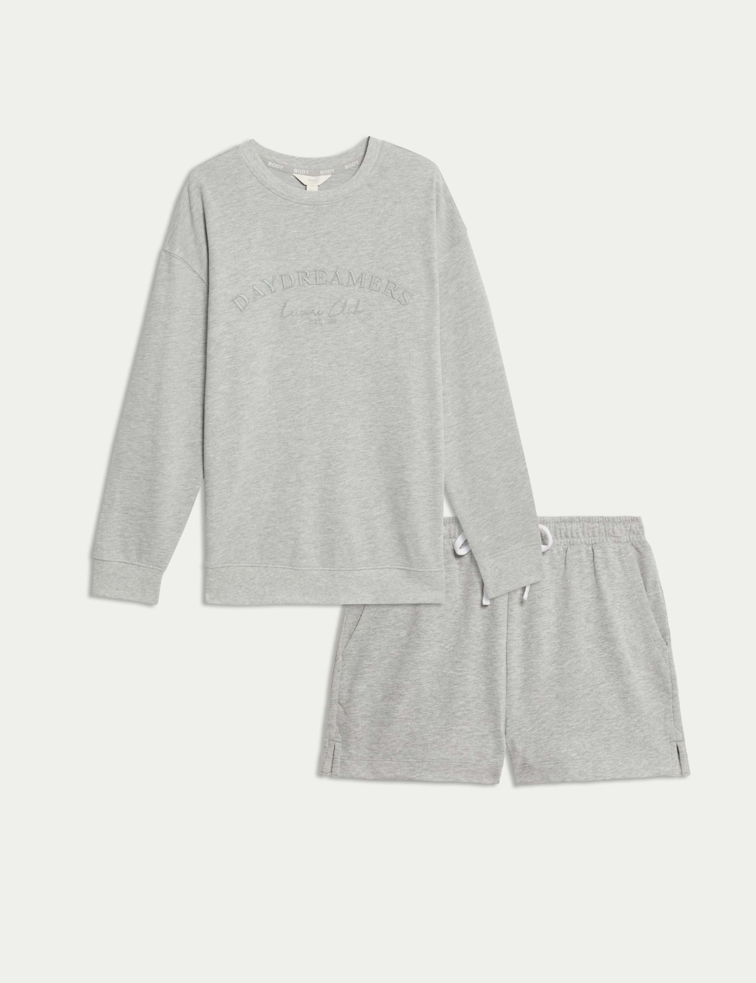 Cool Comfort™ Embroidered Lounge Sweatshirt Set 1 of 6