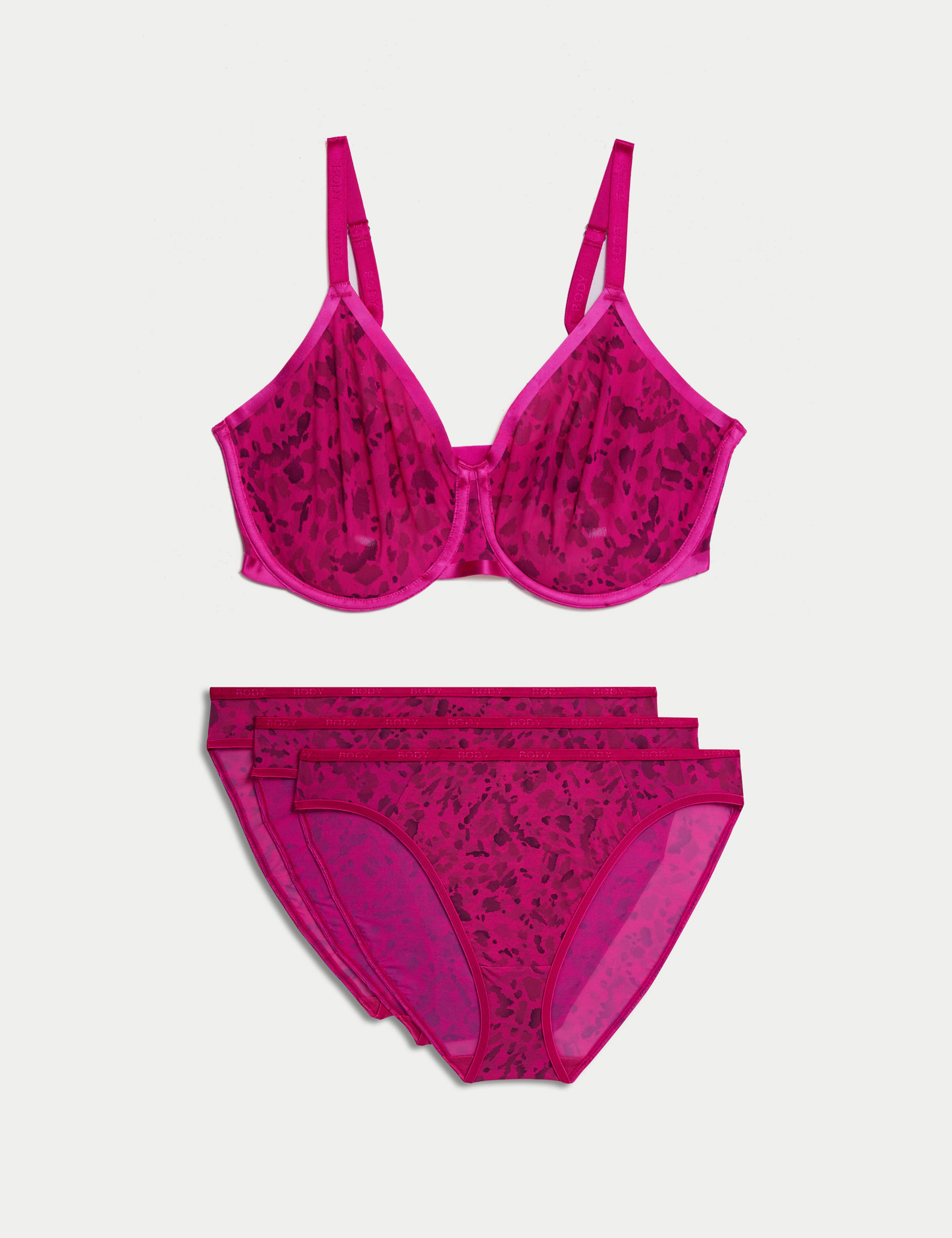 Flexifit™ Sheer Mesh Wired Full Cup Set F-H 1 of 6