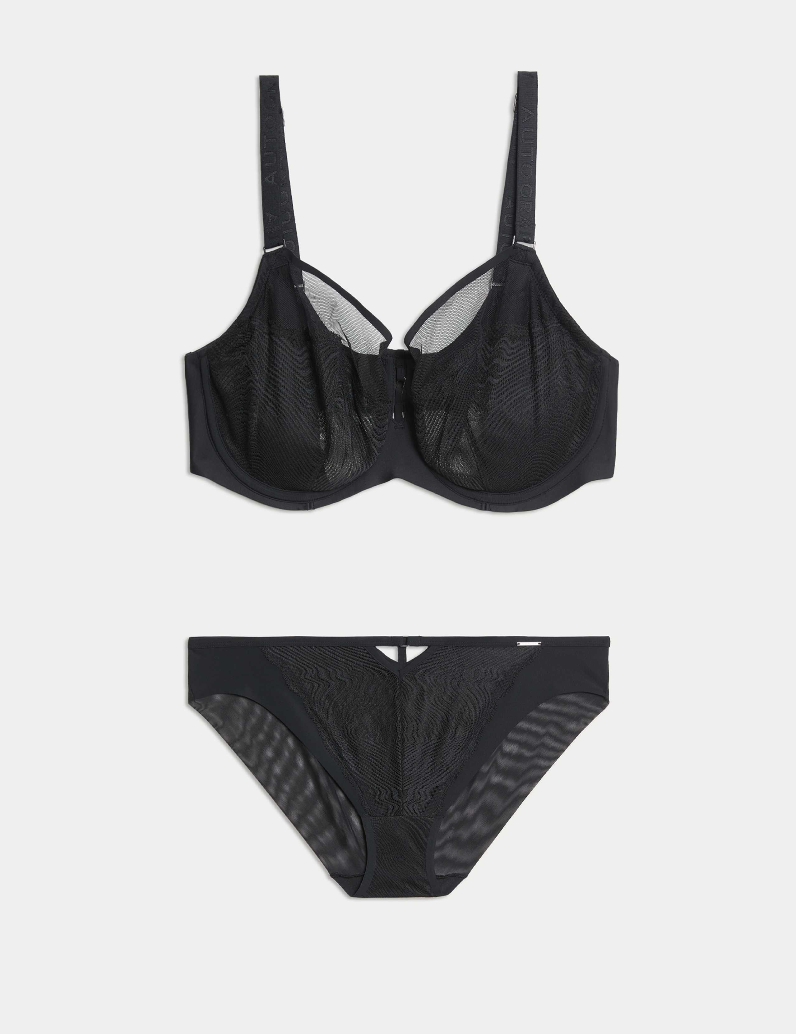 Kyoto Lace Wired Balcony Bra Set F-H 1 of 6
