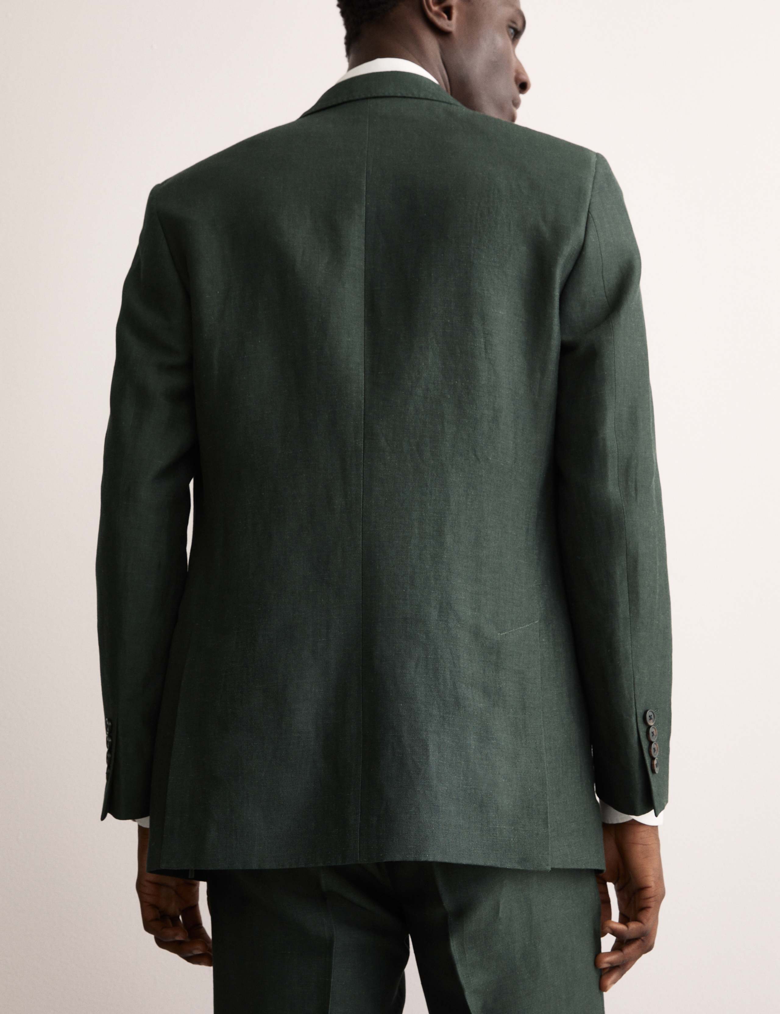 Tailored Fit Wool Linen Blend Suit 2 of 6
