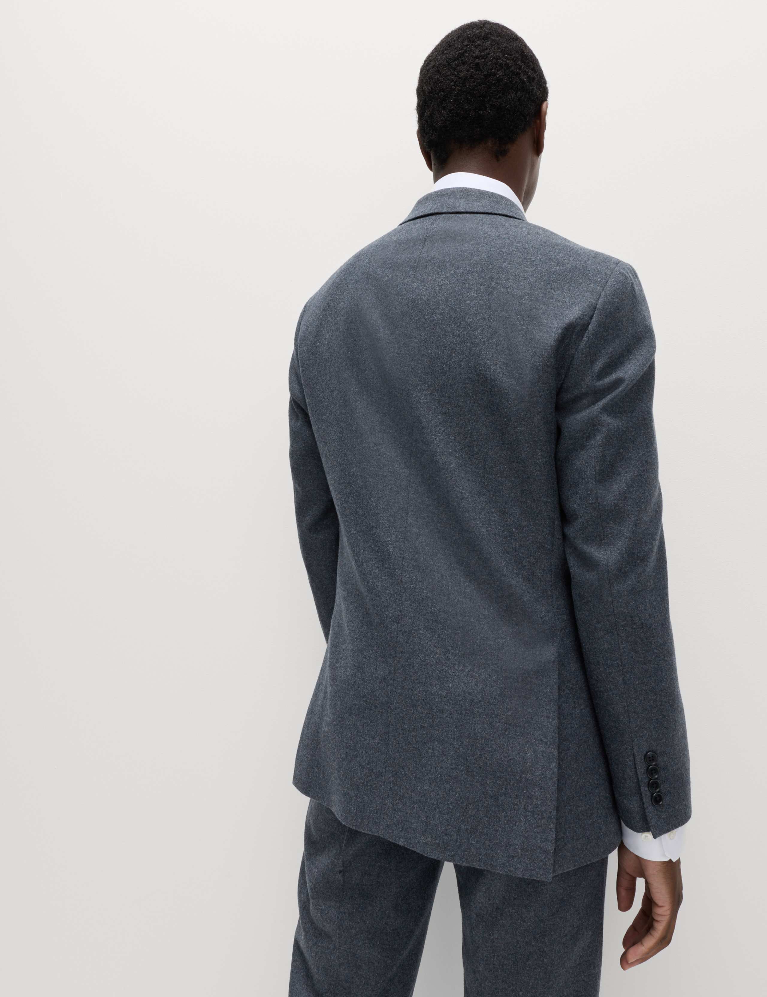 Tailored Fit Wool Rich Tweed Double Breasted Suit 2 of 6