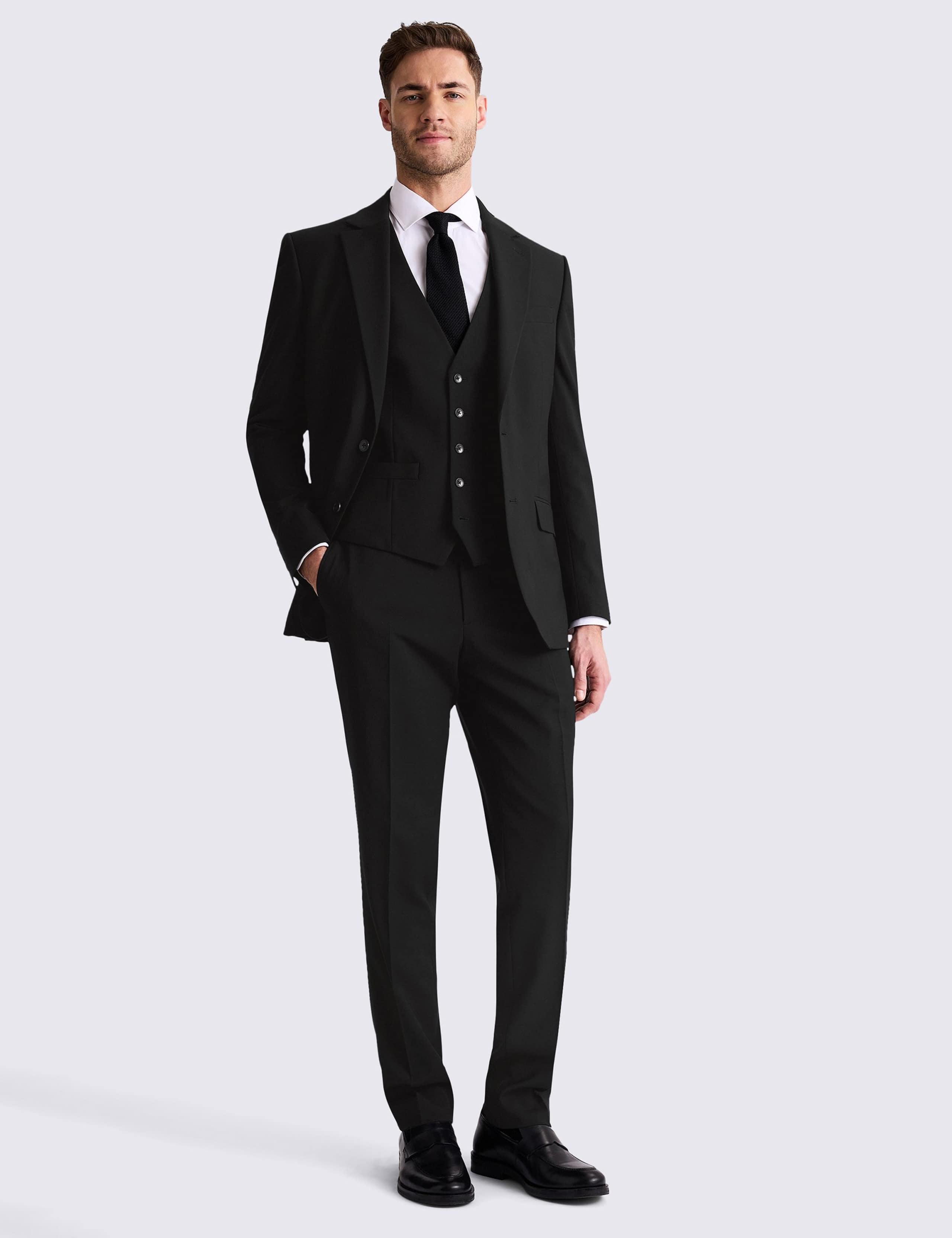 3 Piece Tailored Fit Stretch Suit