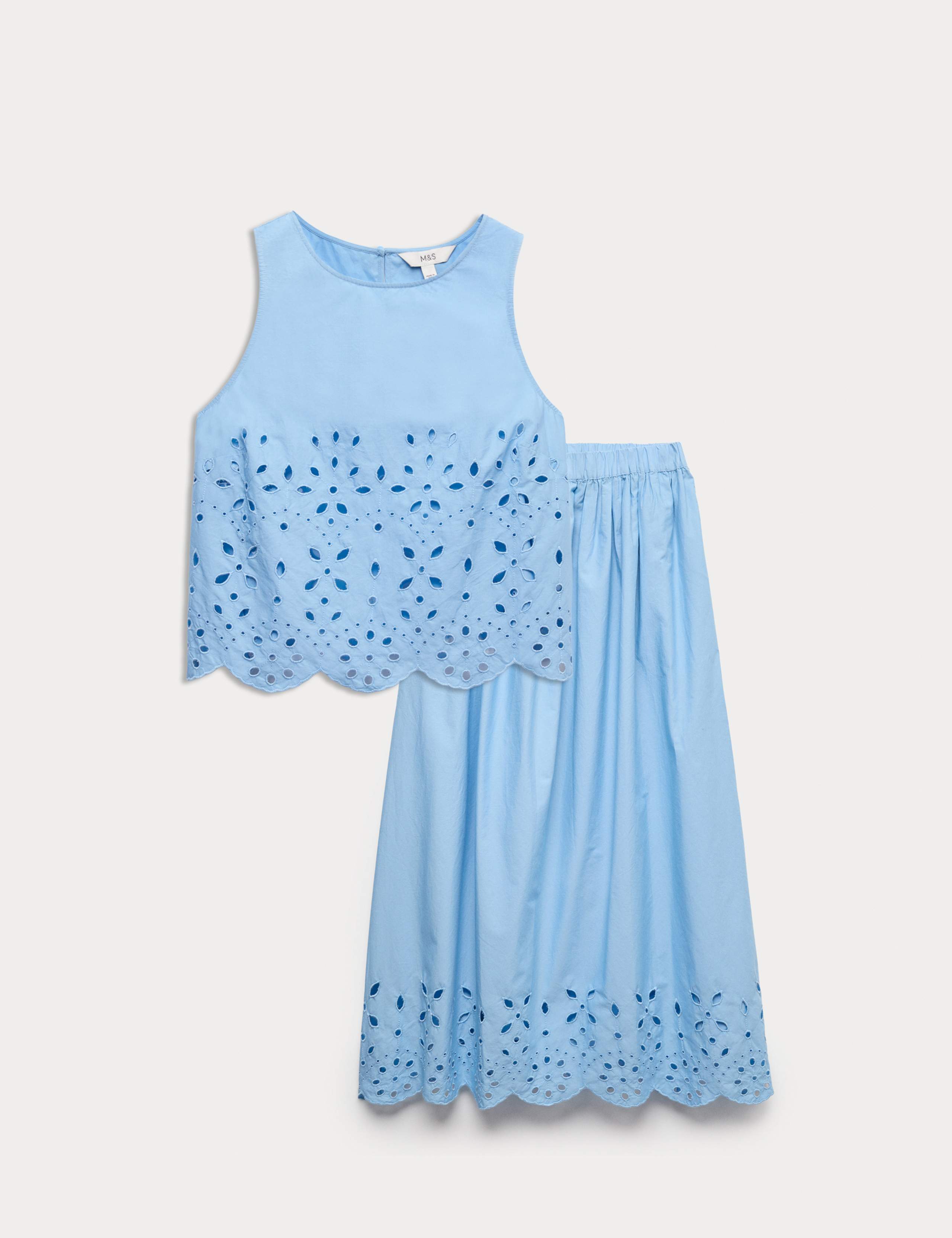 Broderie Top & Skirt Set 1 of 6