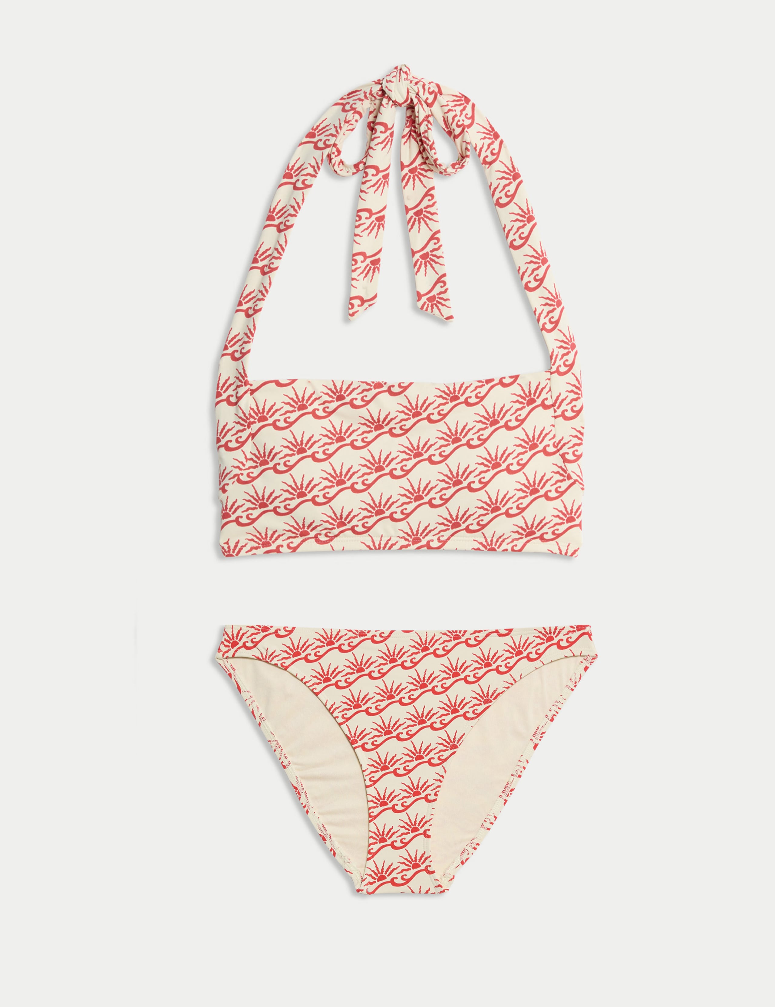 Printed Padded Halterneck Bikini Set 1 of 6