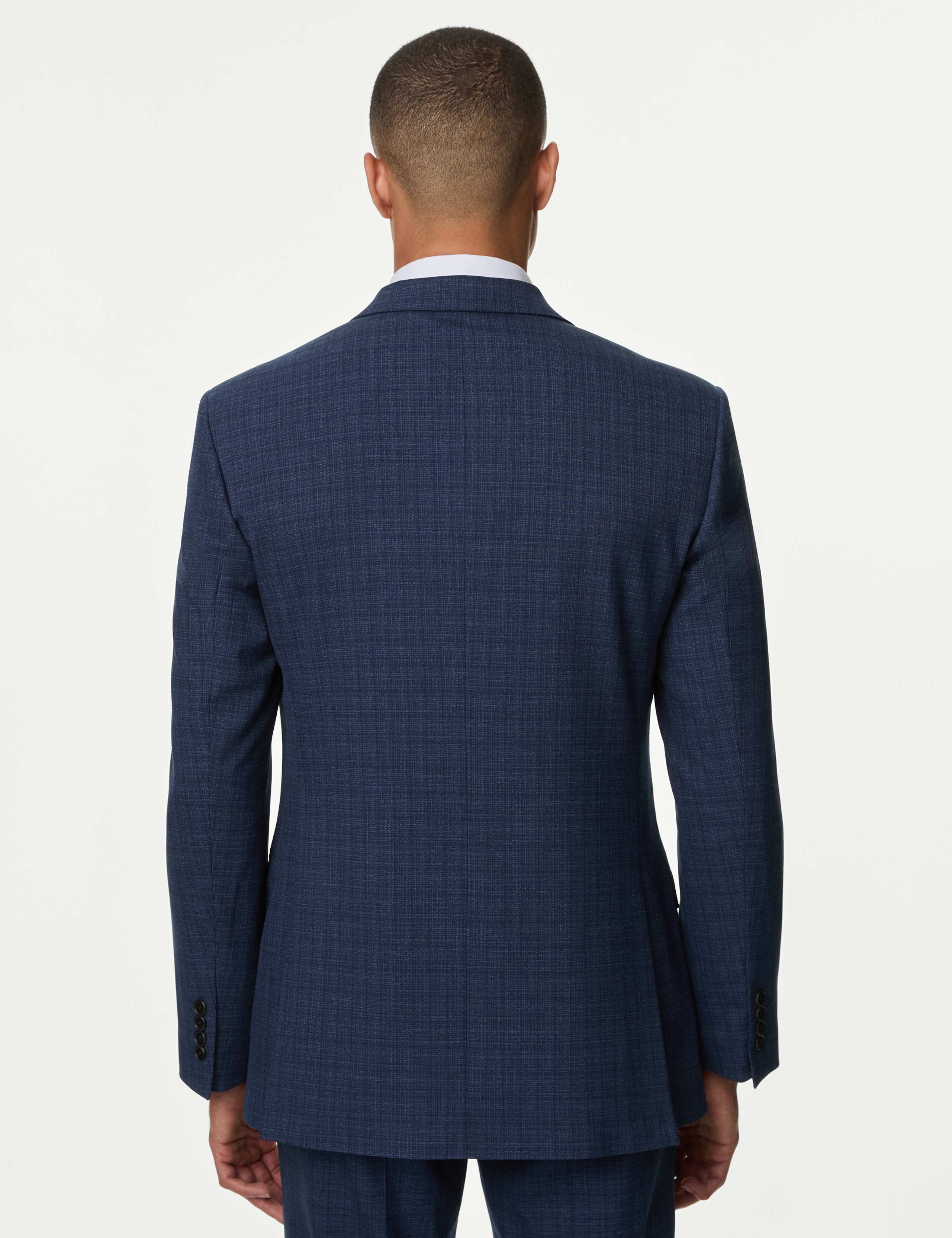Regular Fit Check Stretch Suit 2 of 6
