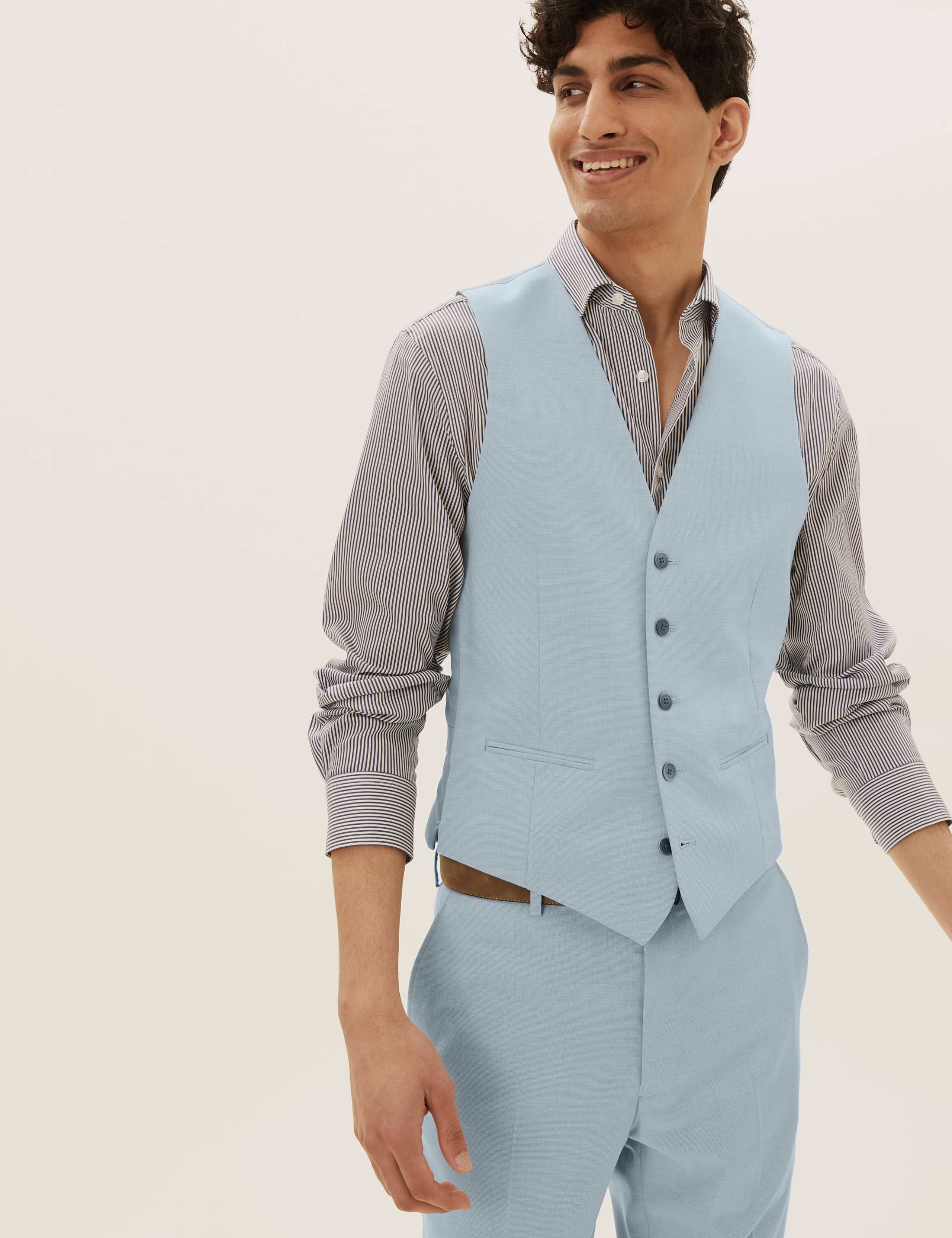 Pastel Slim Fit 3 Piece Suit 1 of 8