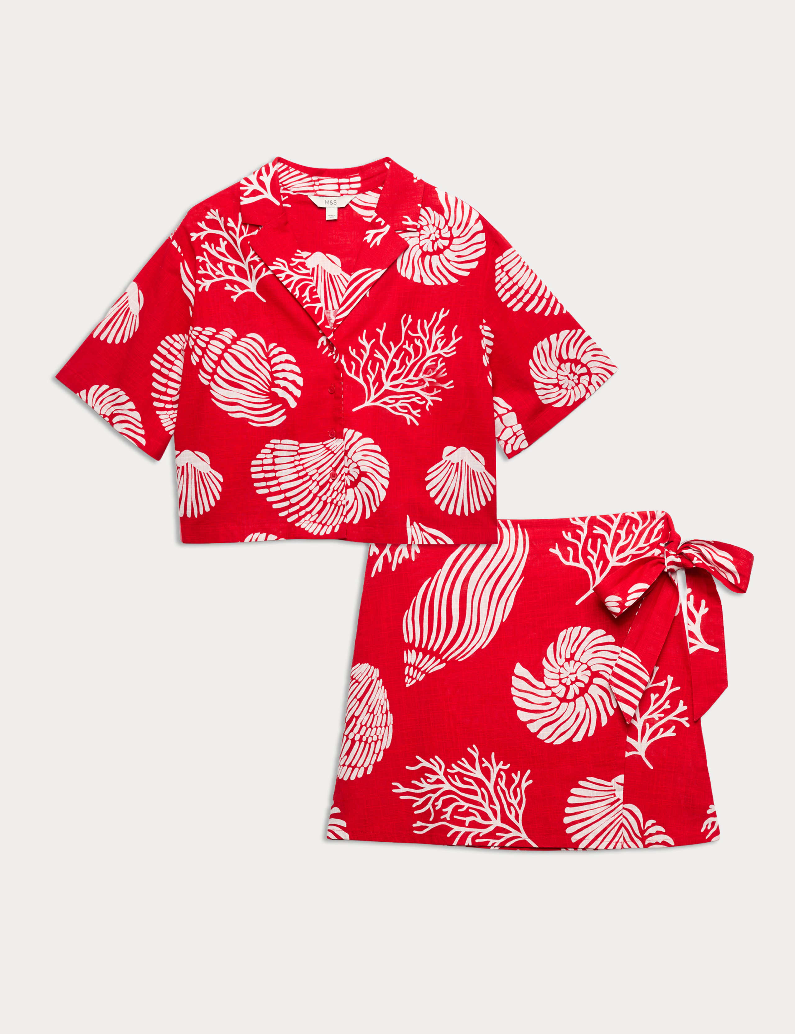Printed Shirt & Skirt Set 1 of 6