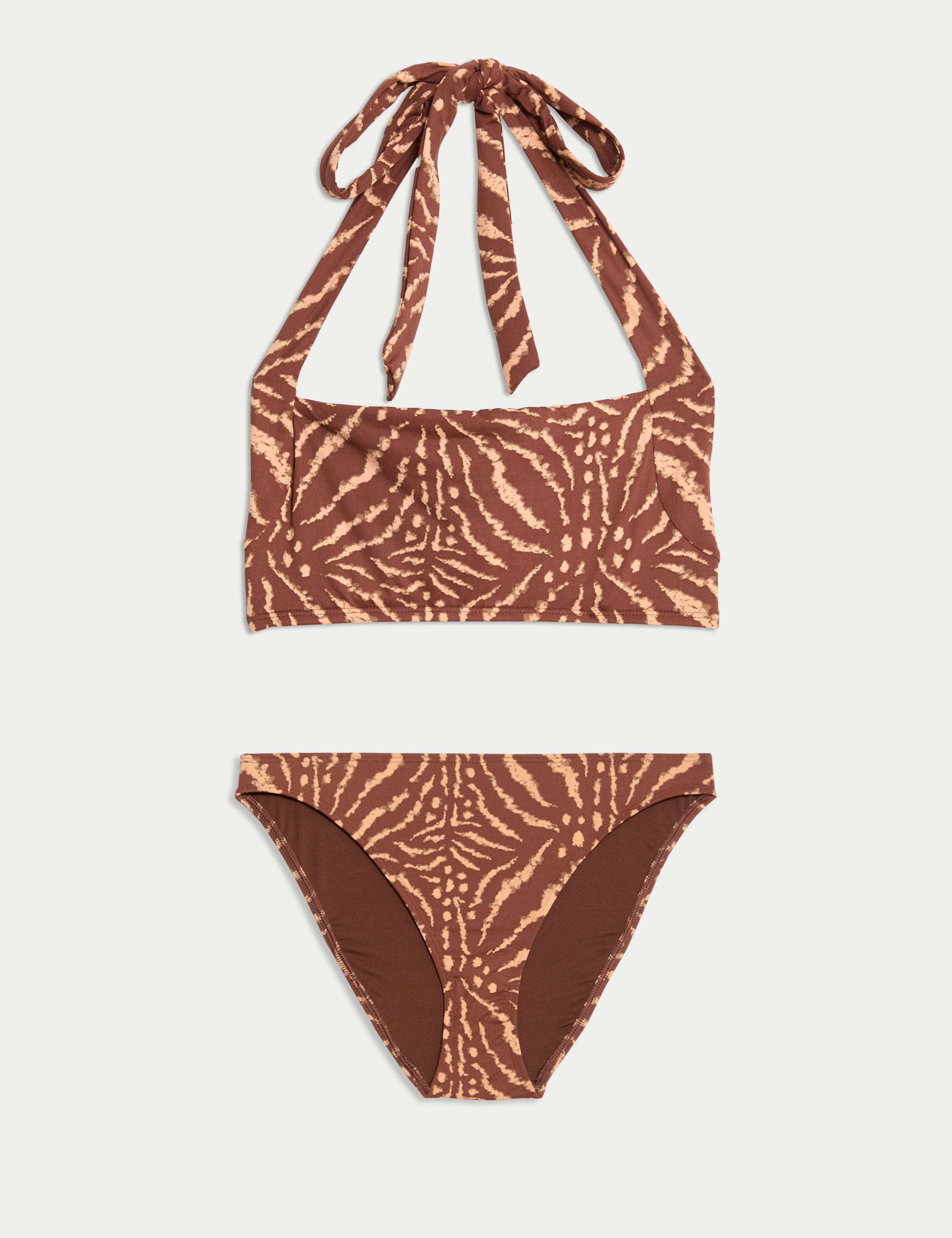 Printed Padded Halterneck Bikini Set 1 of 6