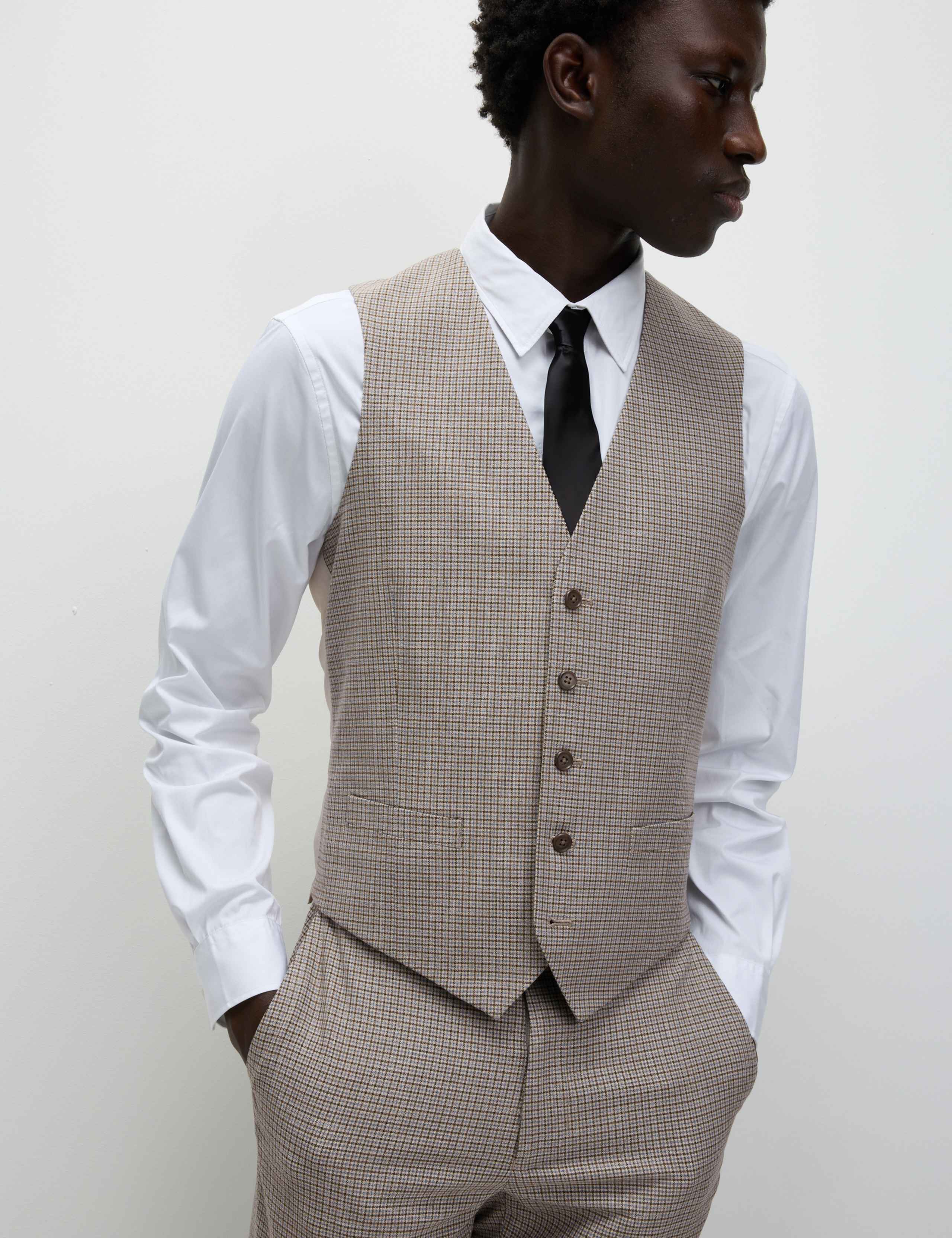 Tailored Fit Grid Check Suit 2 of 6