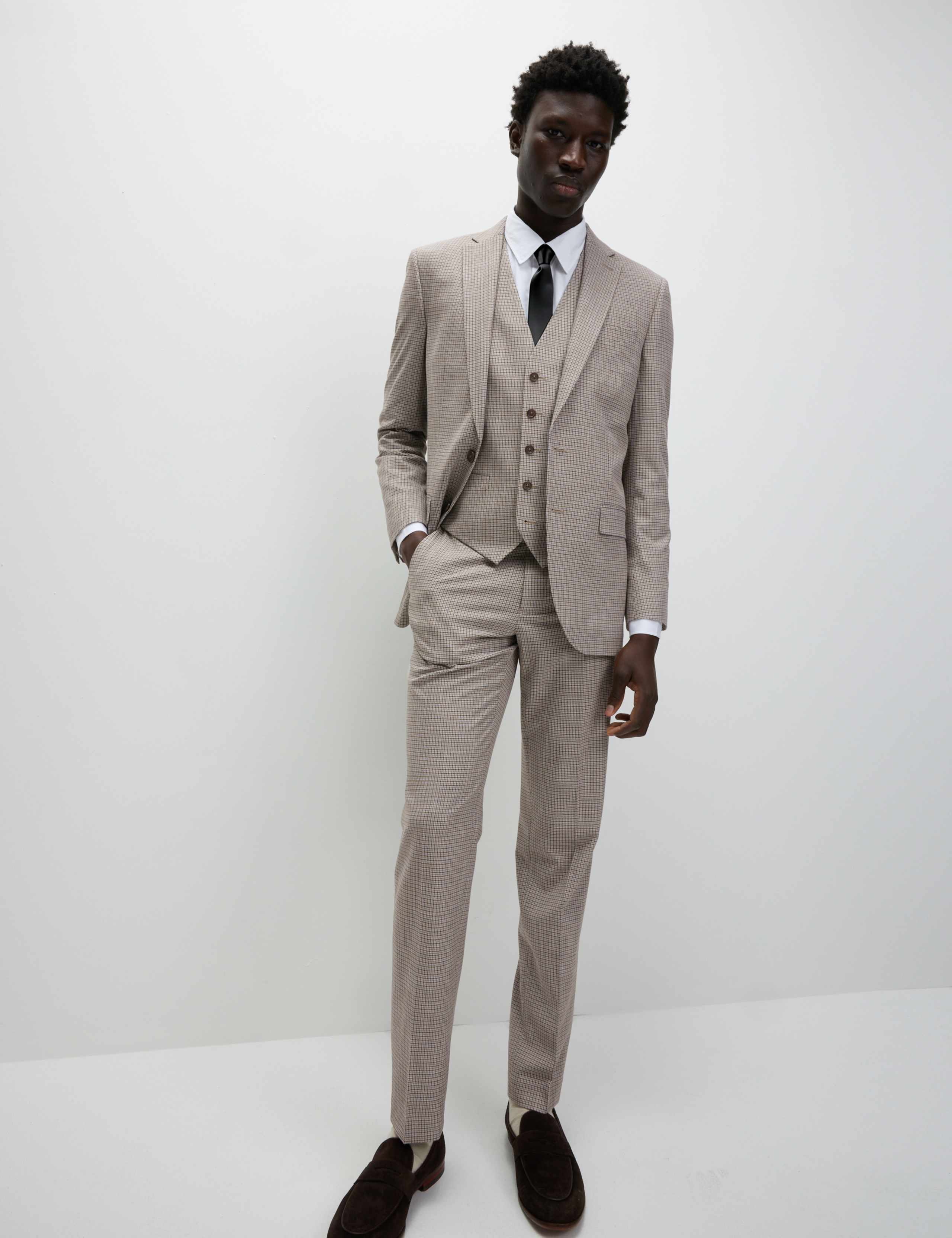 Tailored Fit Grid Check Suit 5 of 6