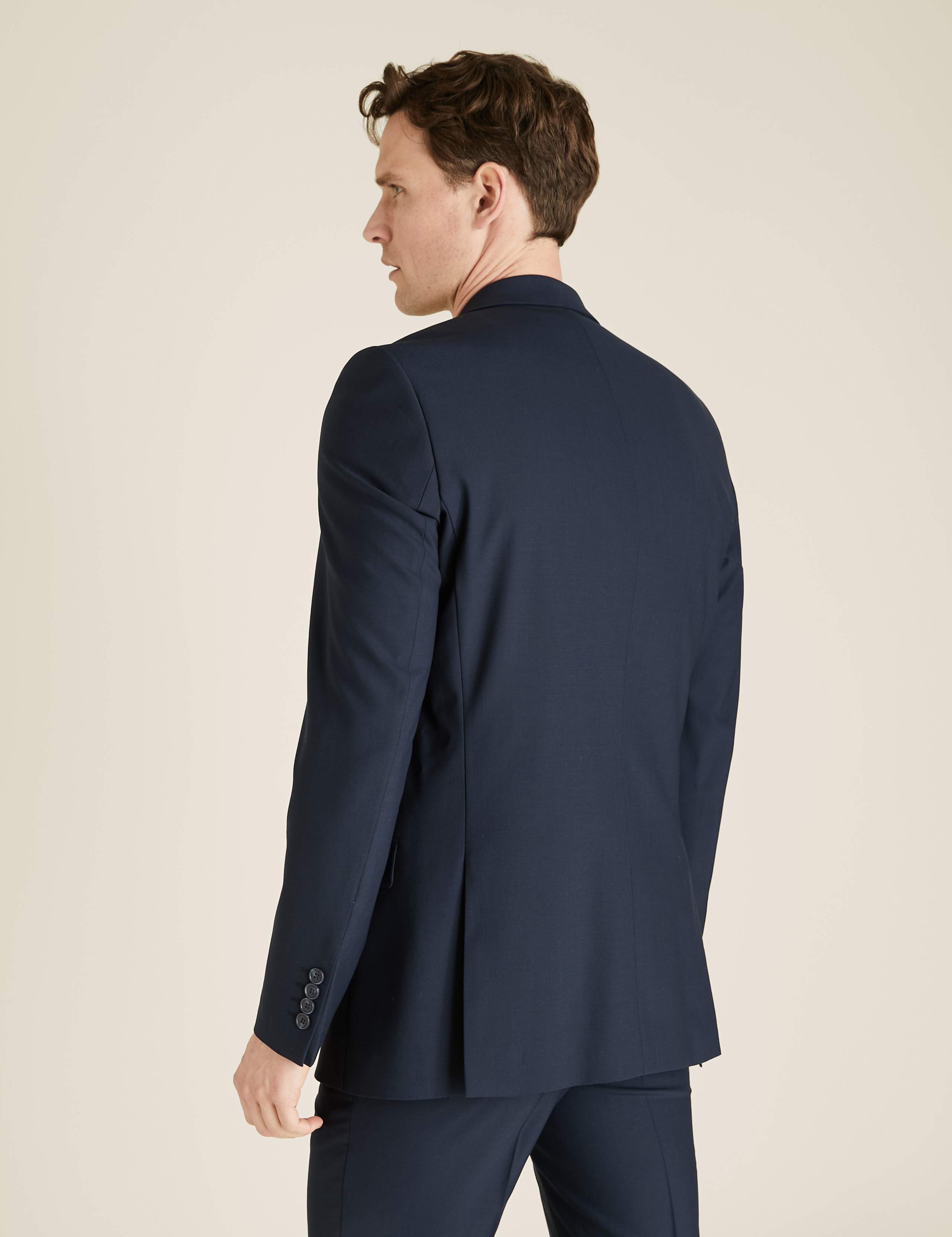 The Ultimate Navy Tailored Fit Wool Blend Suit 7 of 9