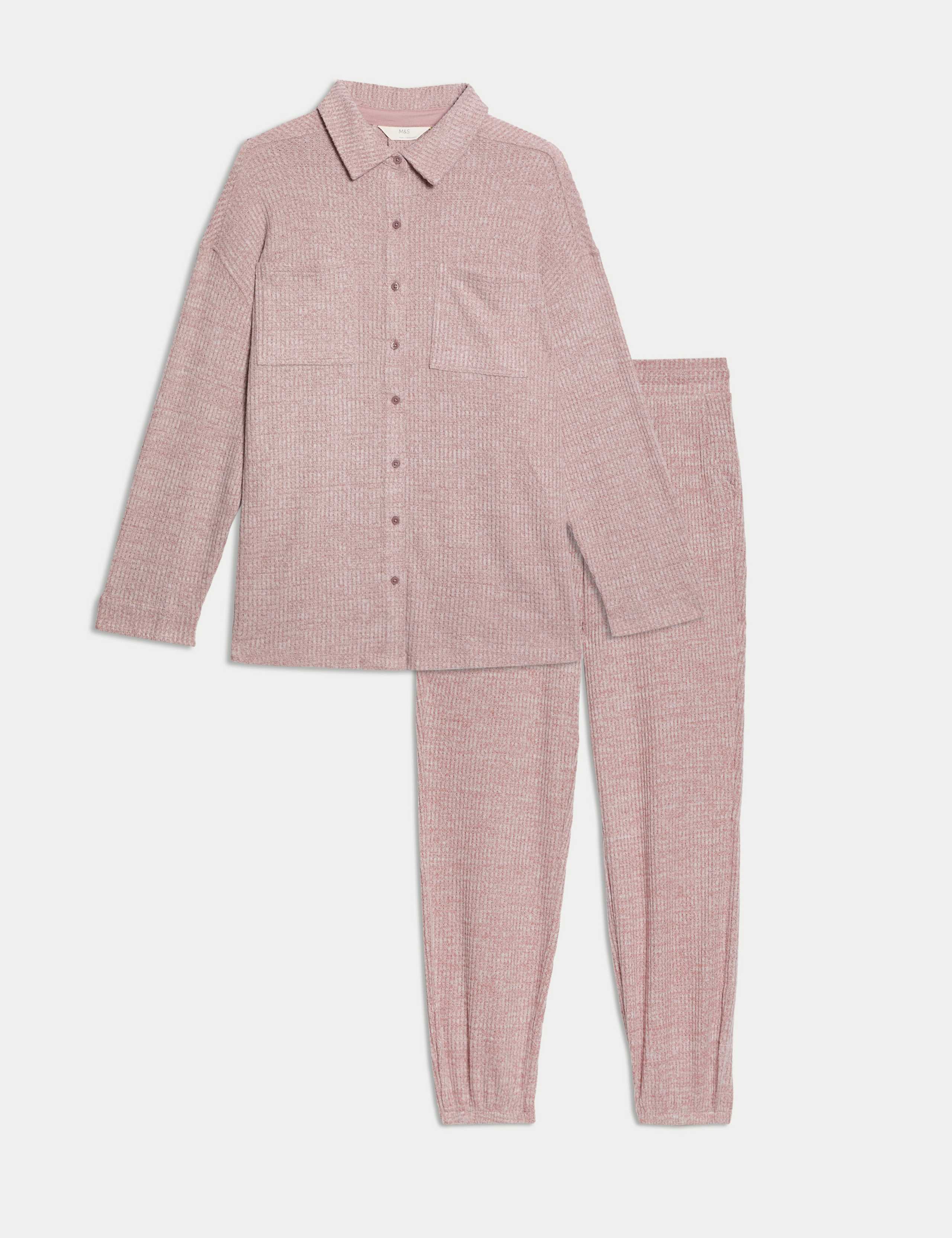 Cosy Waffle Shacket Set 1 of 6