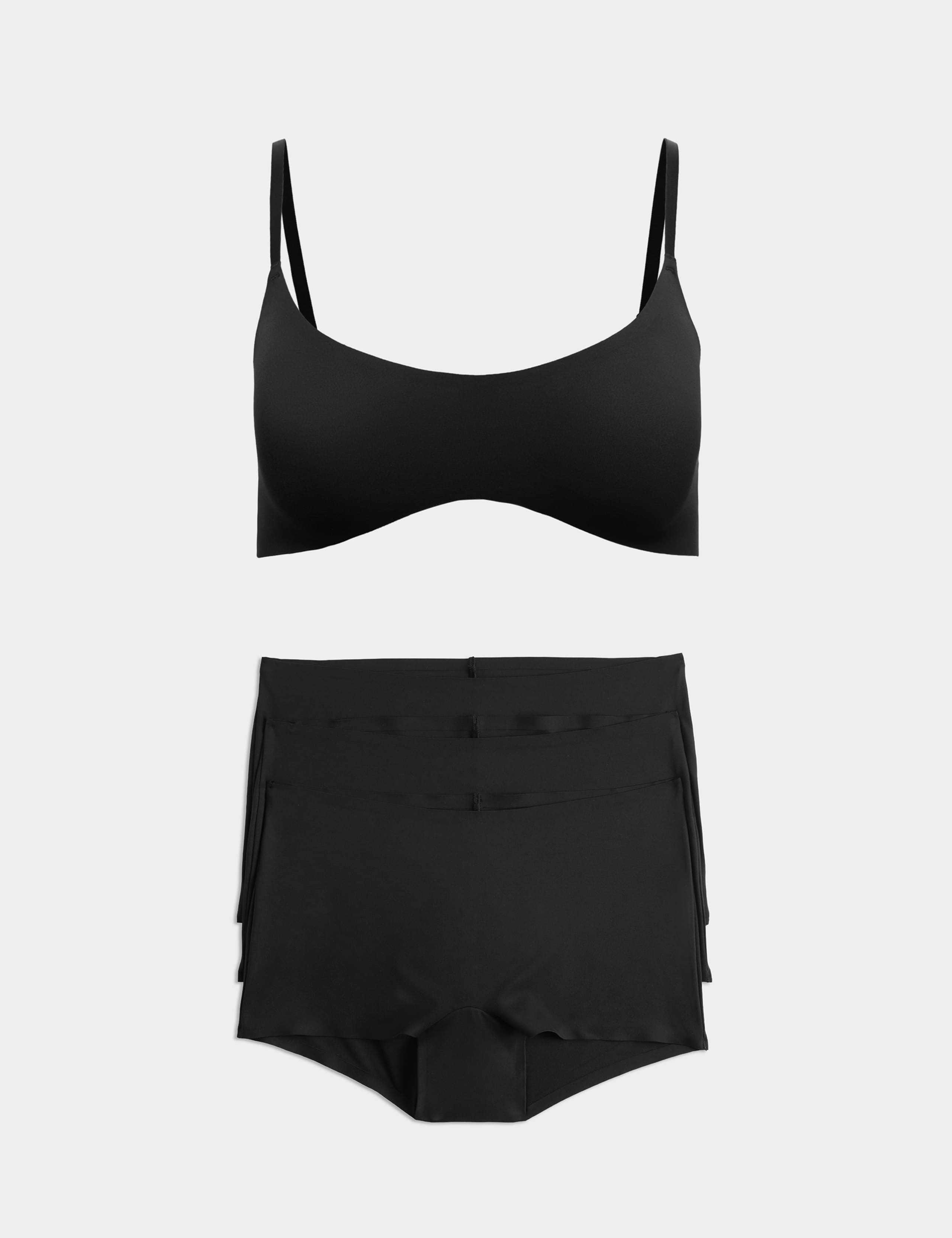 Body Invisibles™ Non Wired Micro Crop Top Set A-E 1 of 6