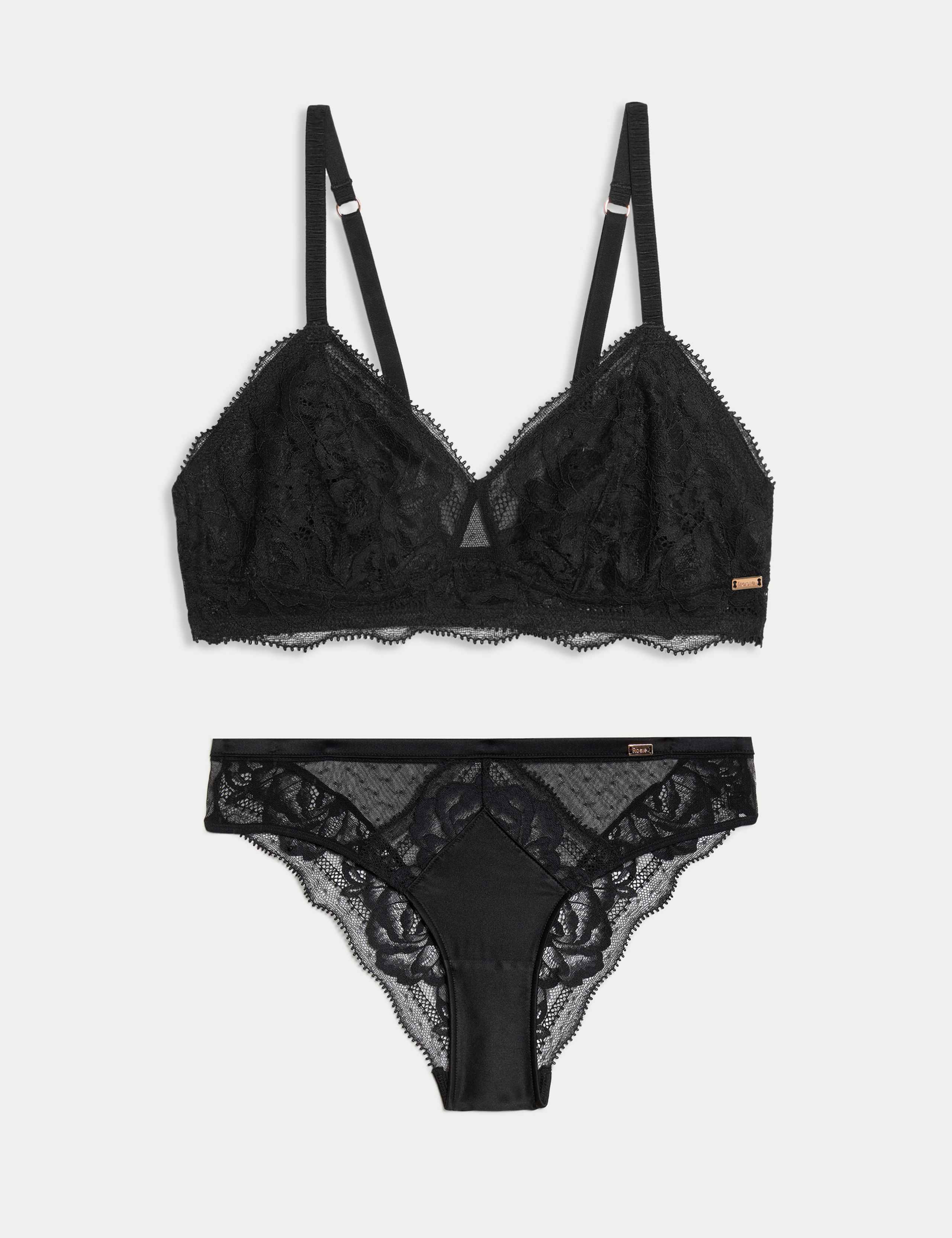 Lace Non Wired Bralette Set A-E 1 of 6