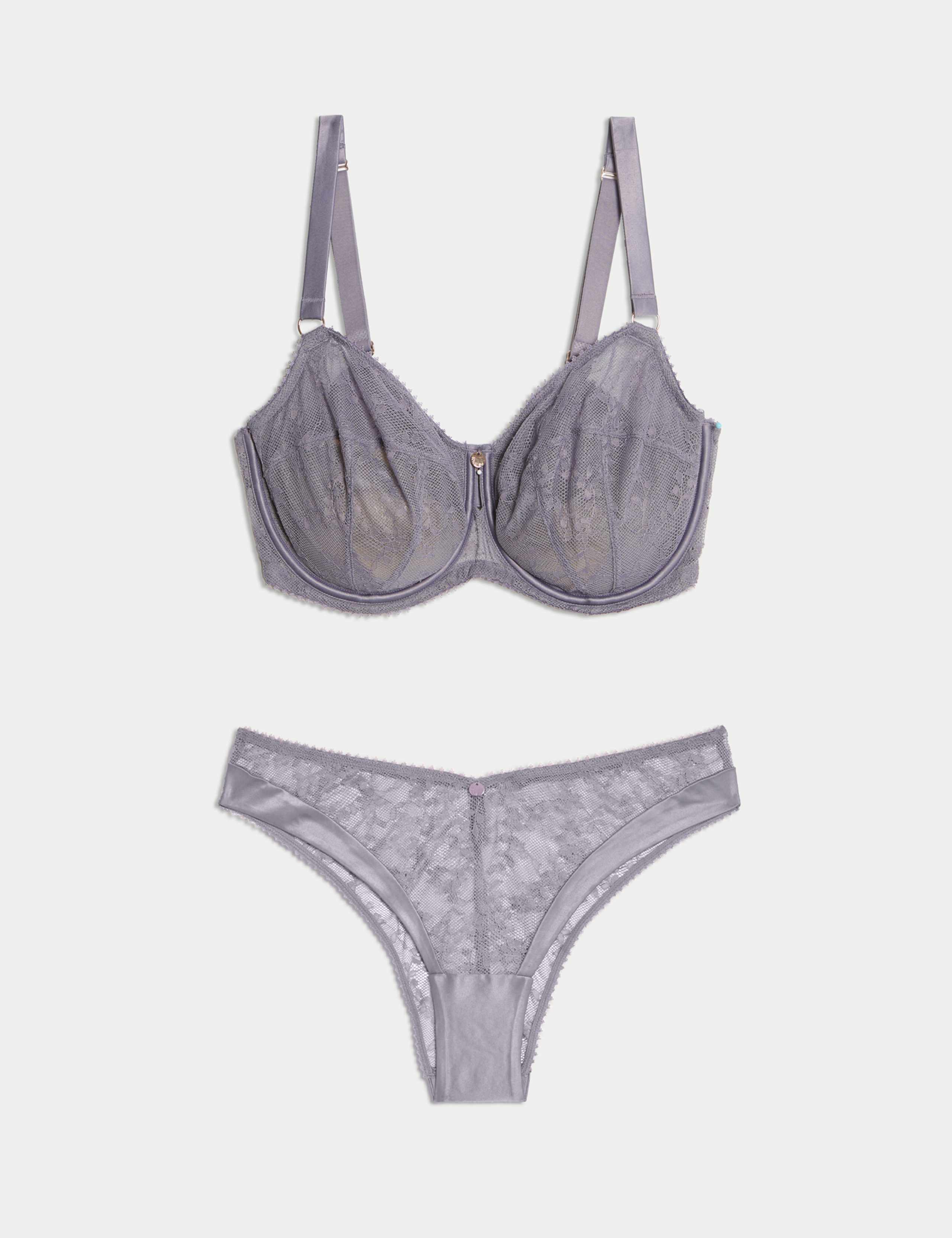 Rosa Lace Wired Balcony Bra Set F-H 1 of 6