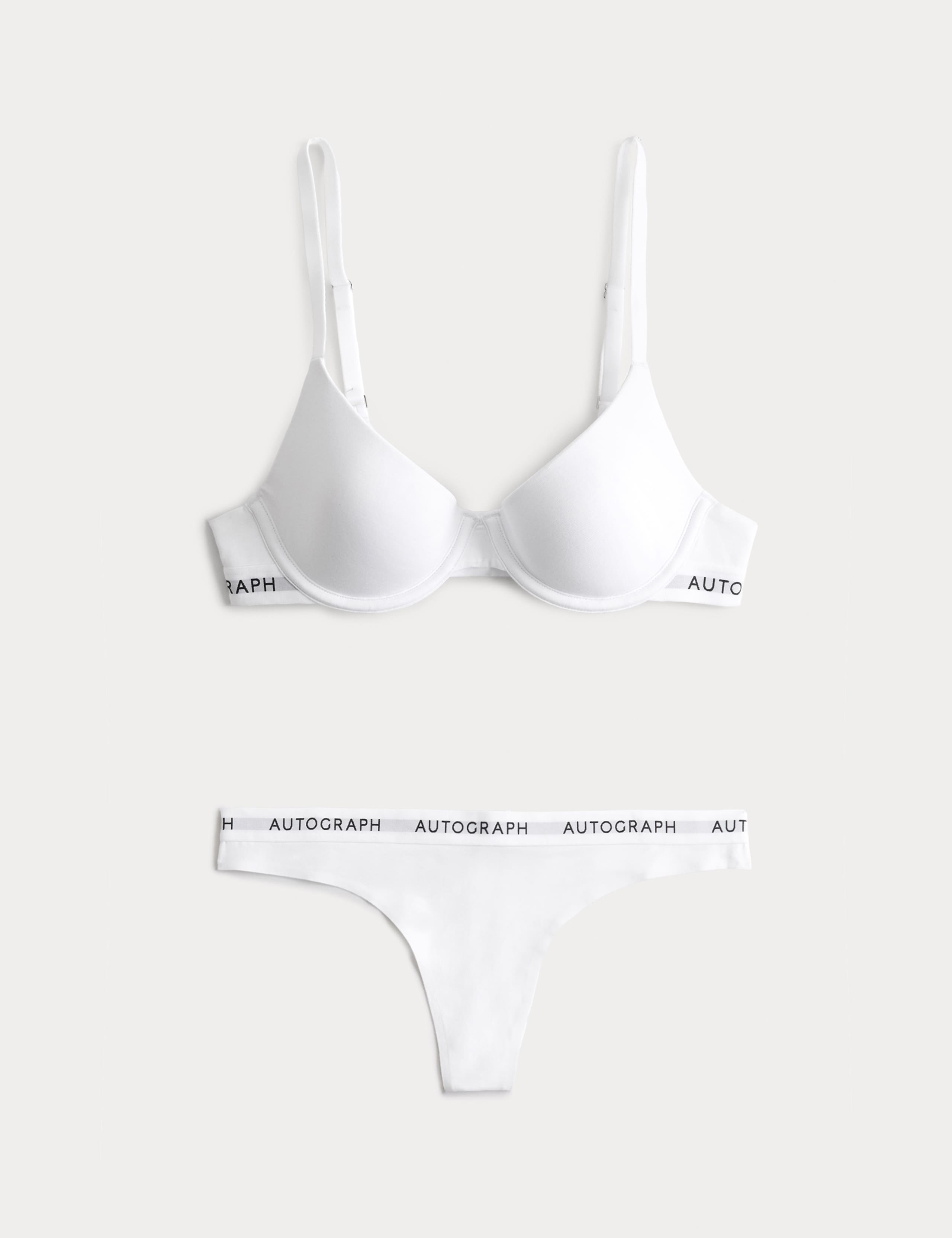Lille Supima™ Cotton Wired Demi Cup Bra Set A-E 1 of 6