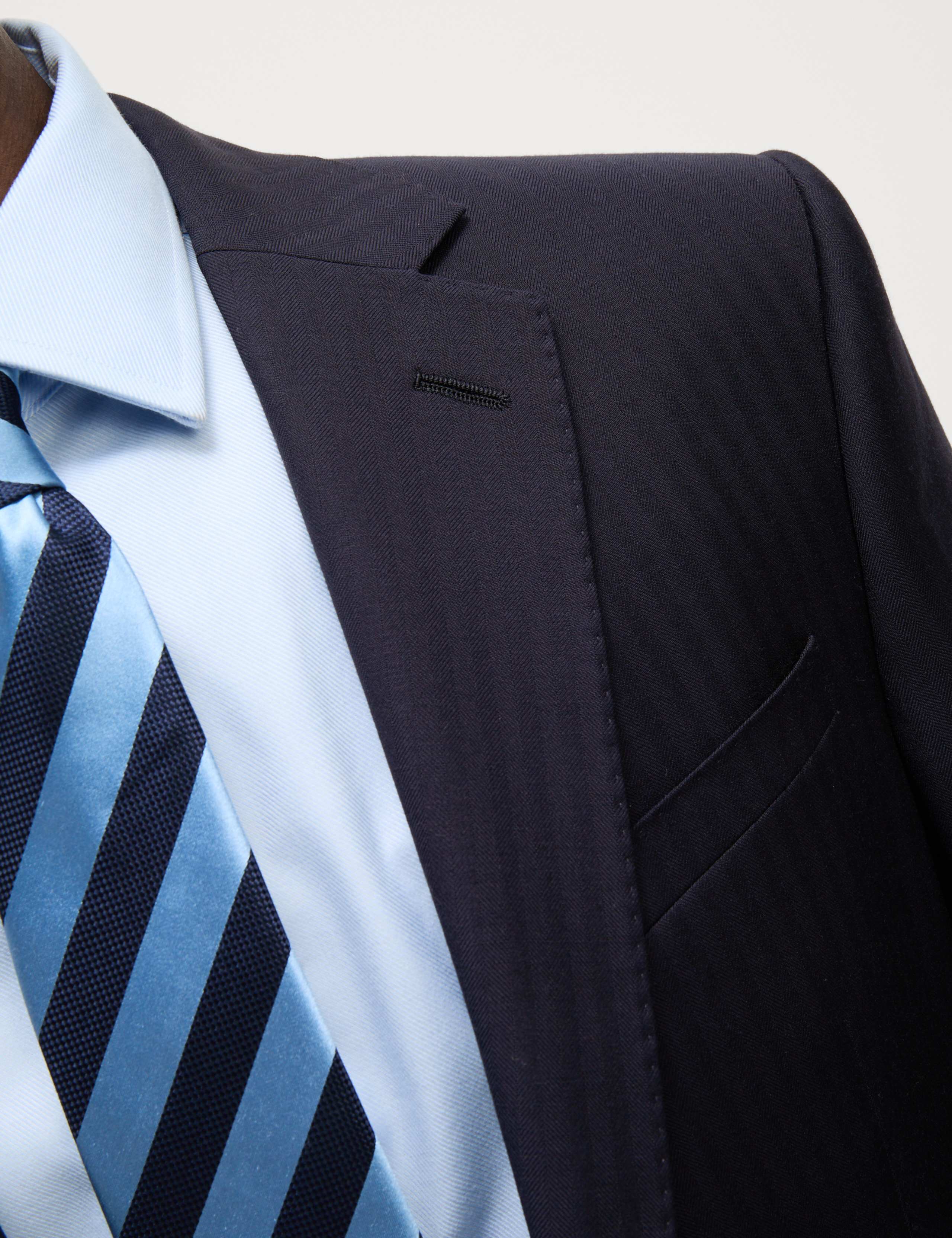 Regular Fit Herringbone Pure Wool Suit 6 of 6