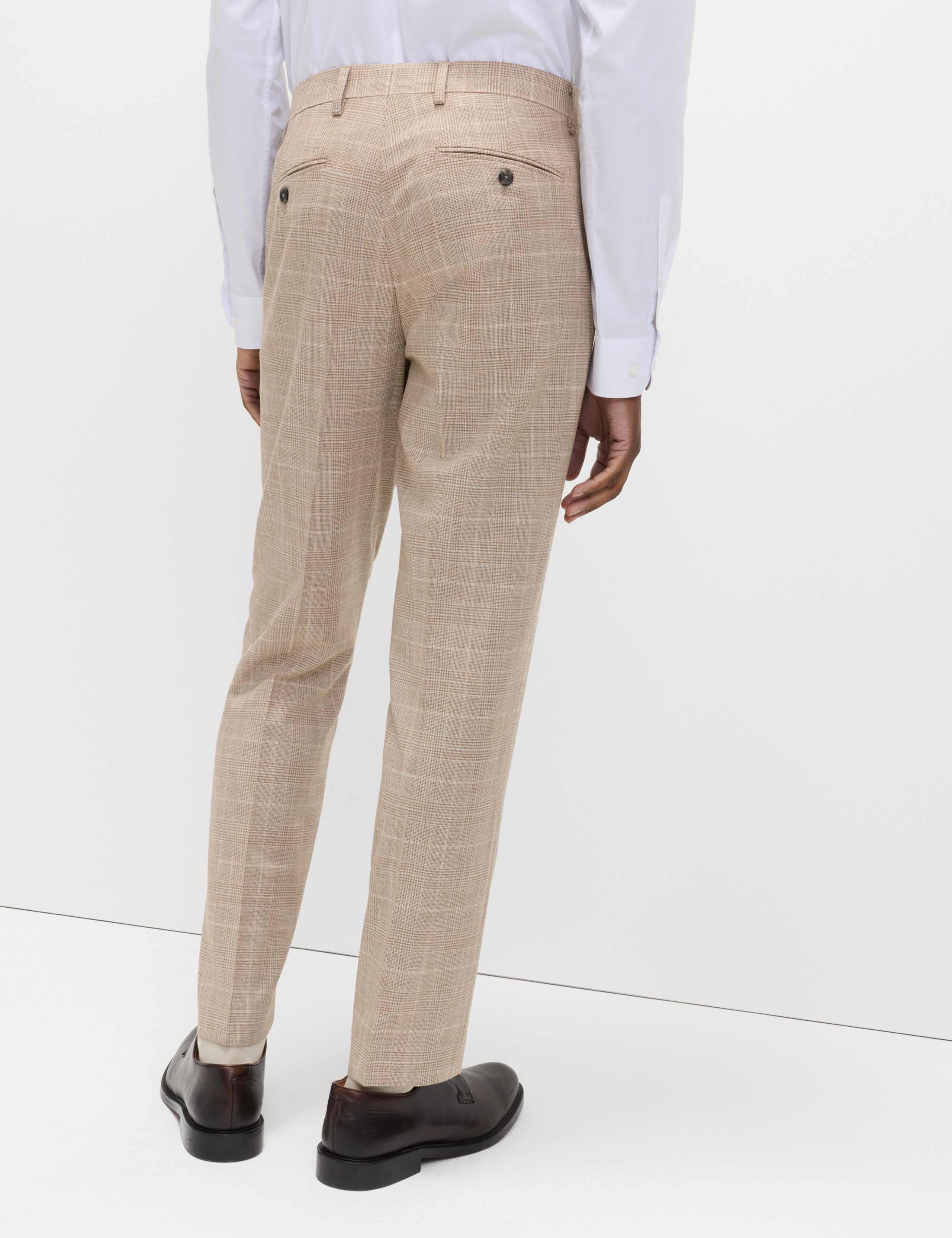 2 Piece Regular Fit Prince of Wales Check Suit 5 of 6