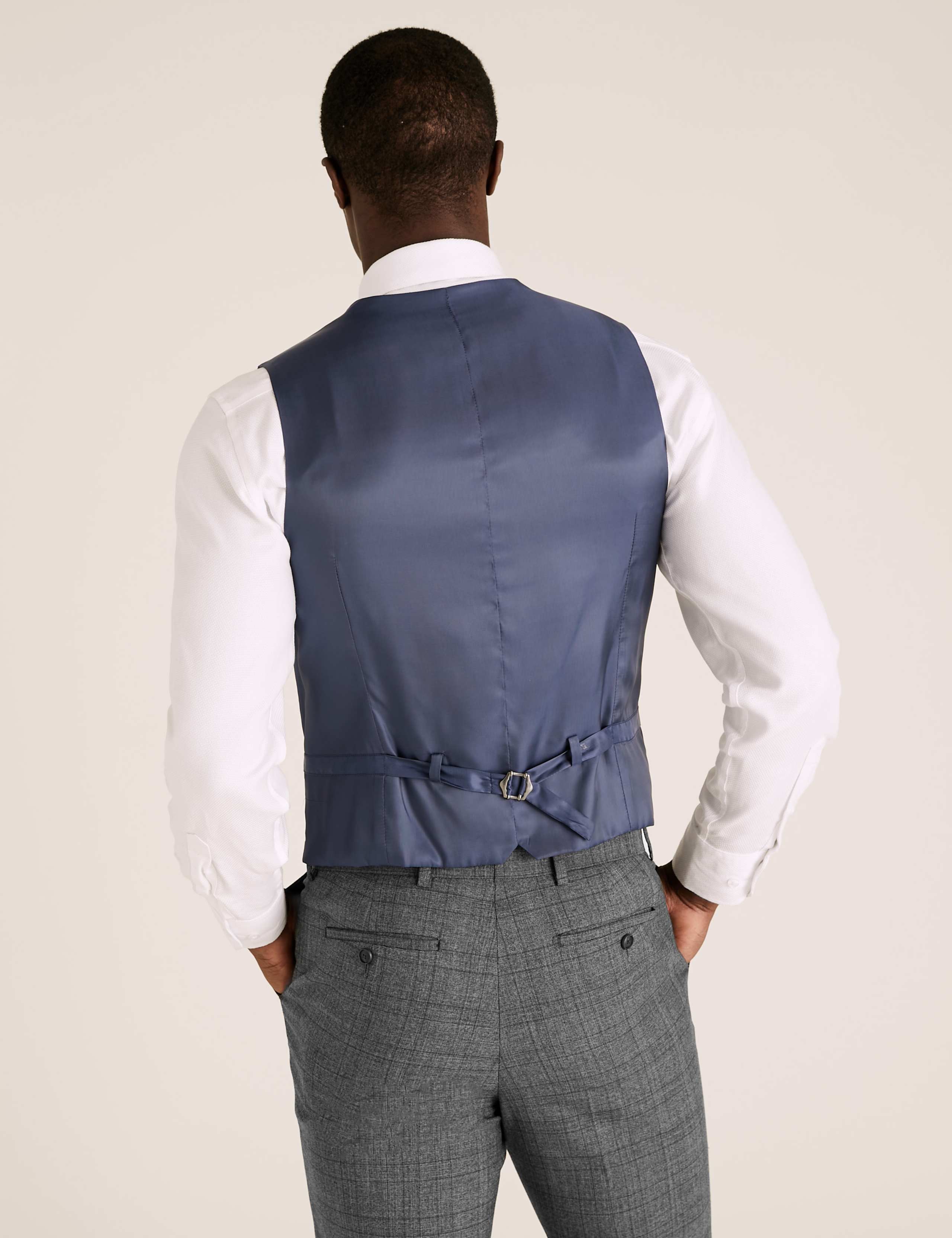 Charcoal Checked Wool 3 Piece Suit 2 of 8