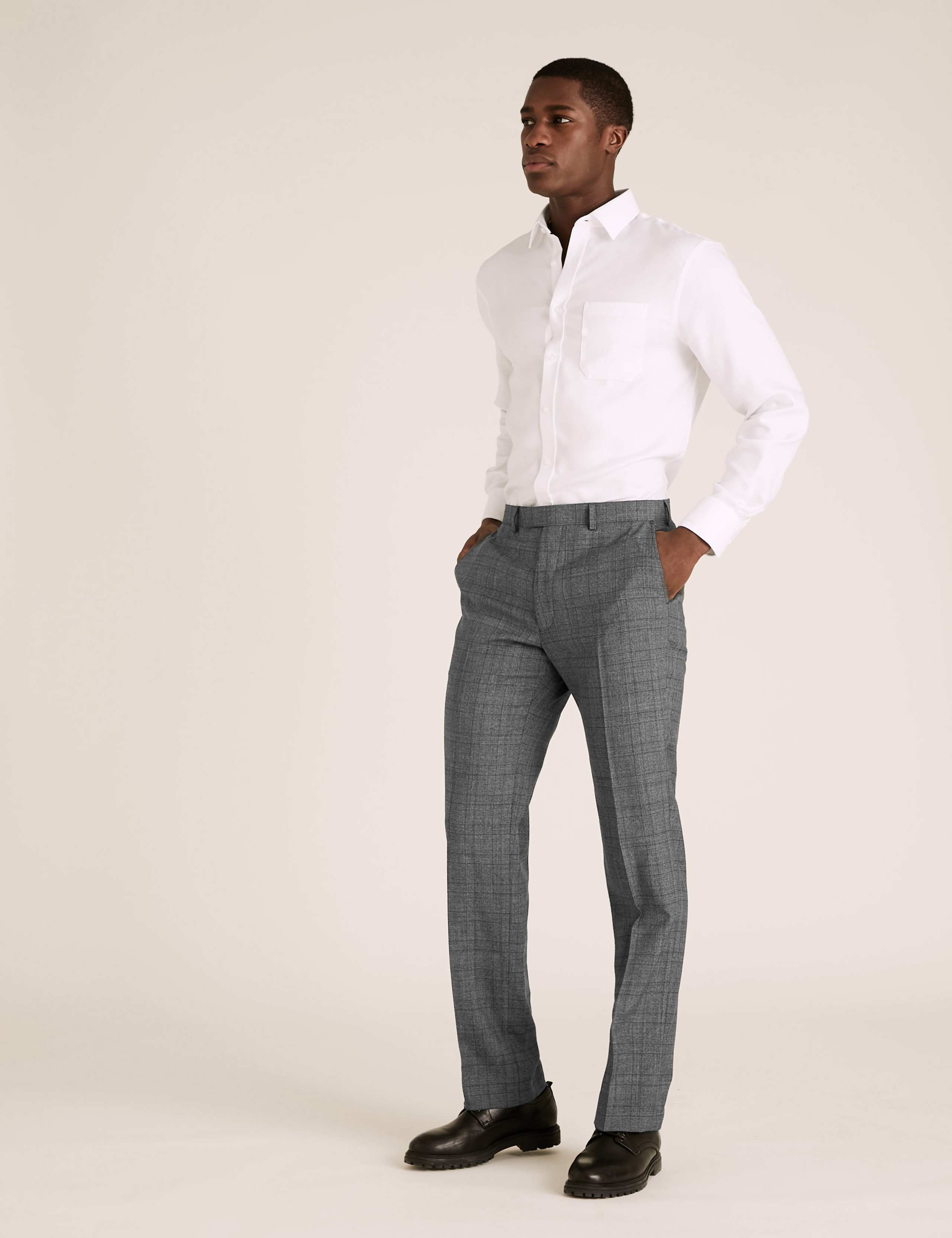 Charcoal Checked Wool 3 Piece Suit 8 of 8