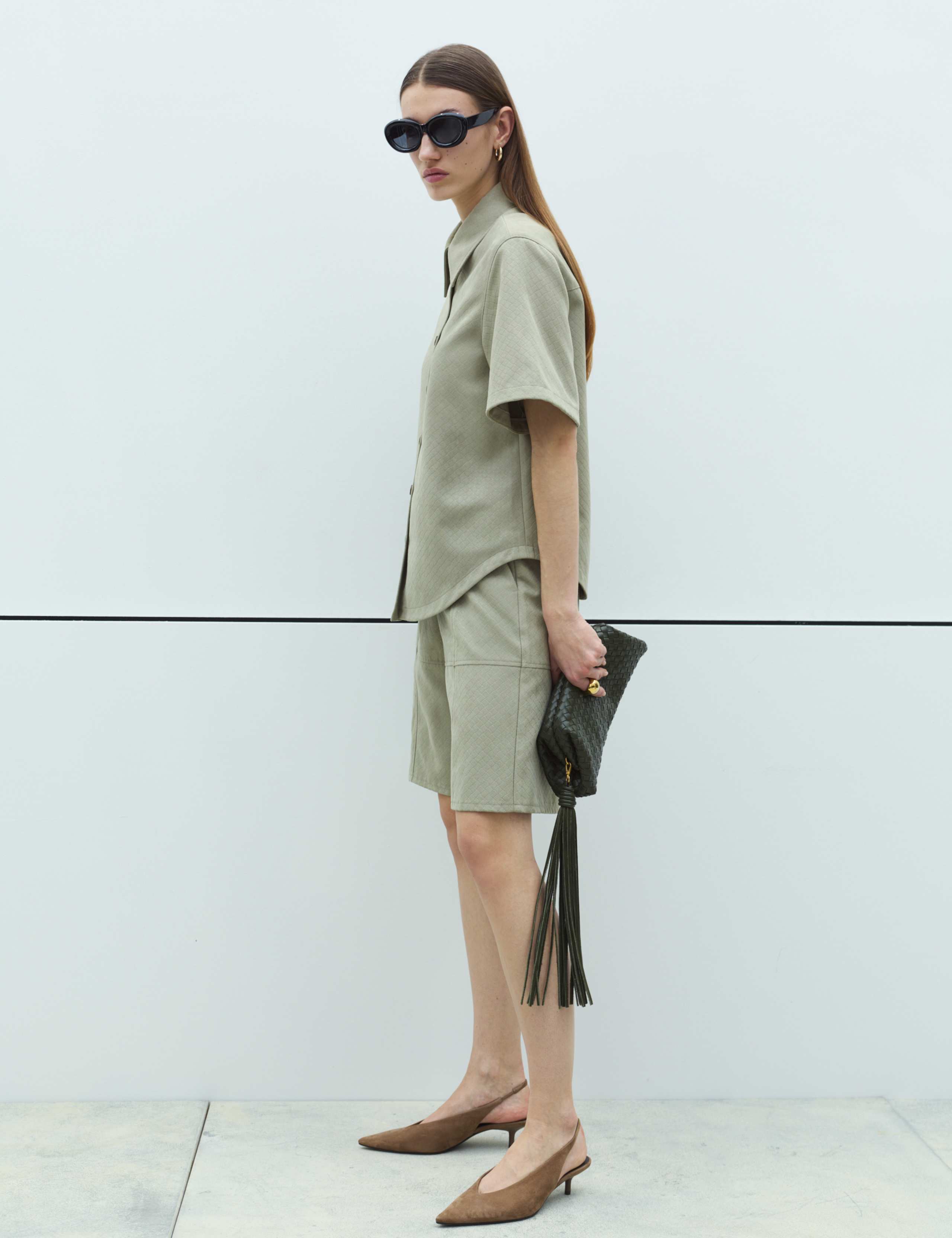 Weave Shirt & Short Set