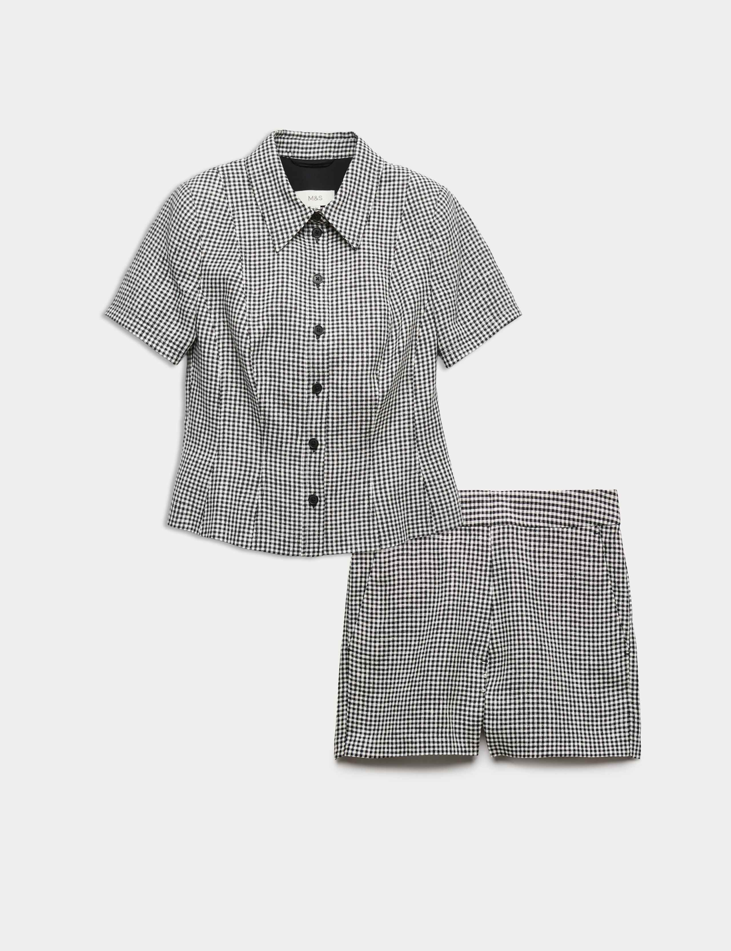 Gingham Jacket & Short Set 1 of 6