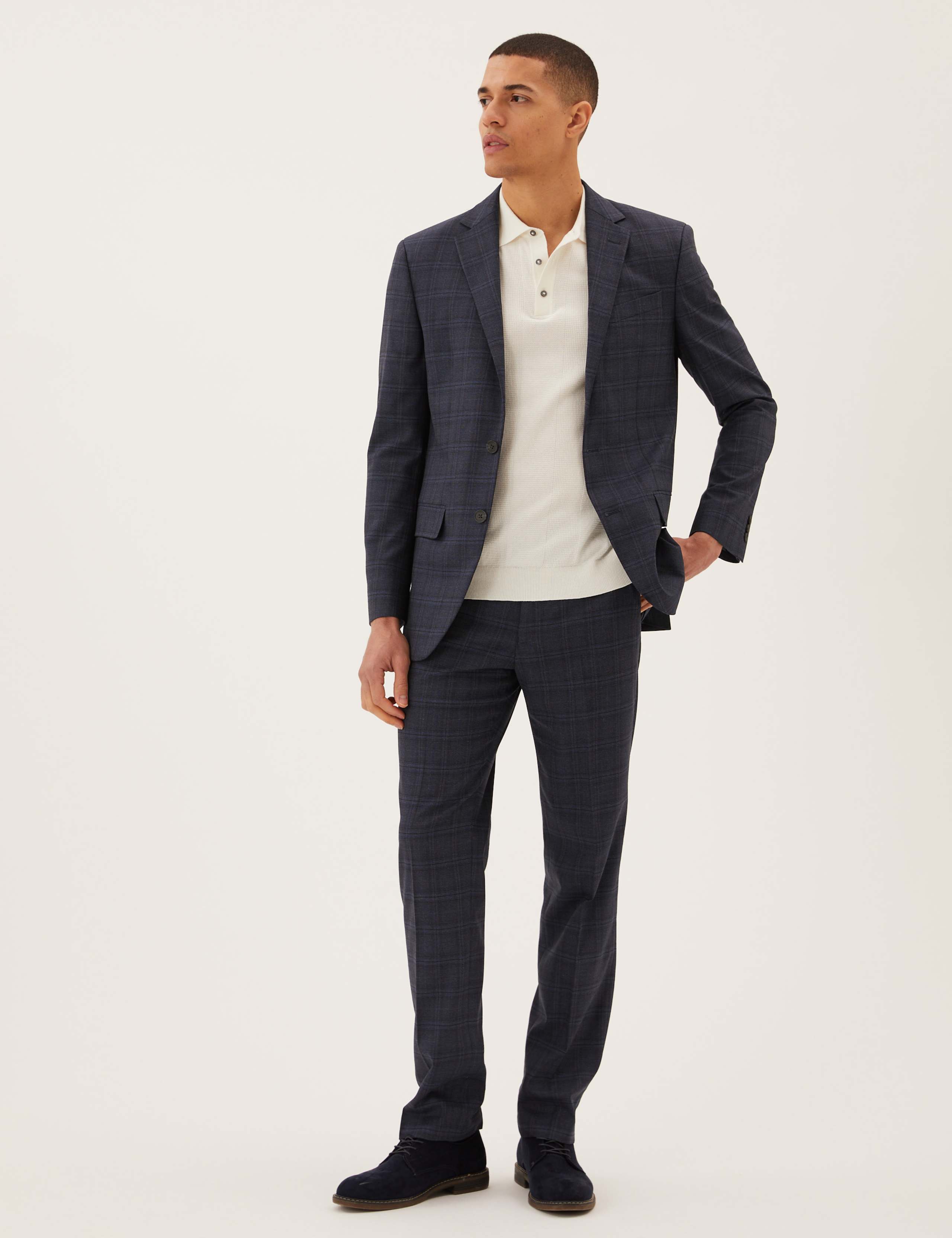 Regular Fit Check Suit 3 of 7