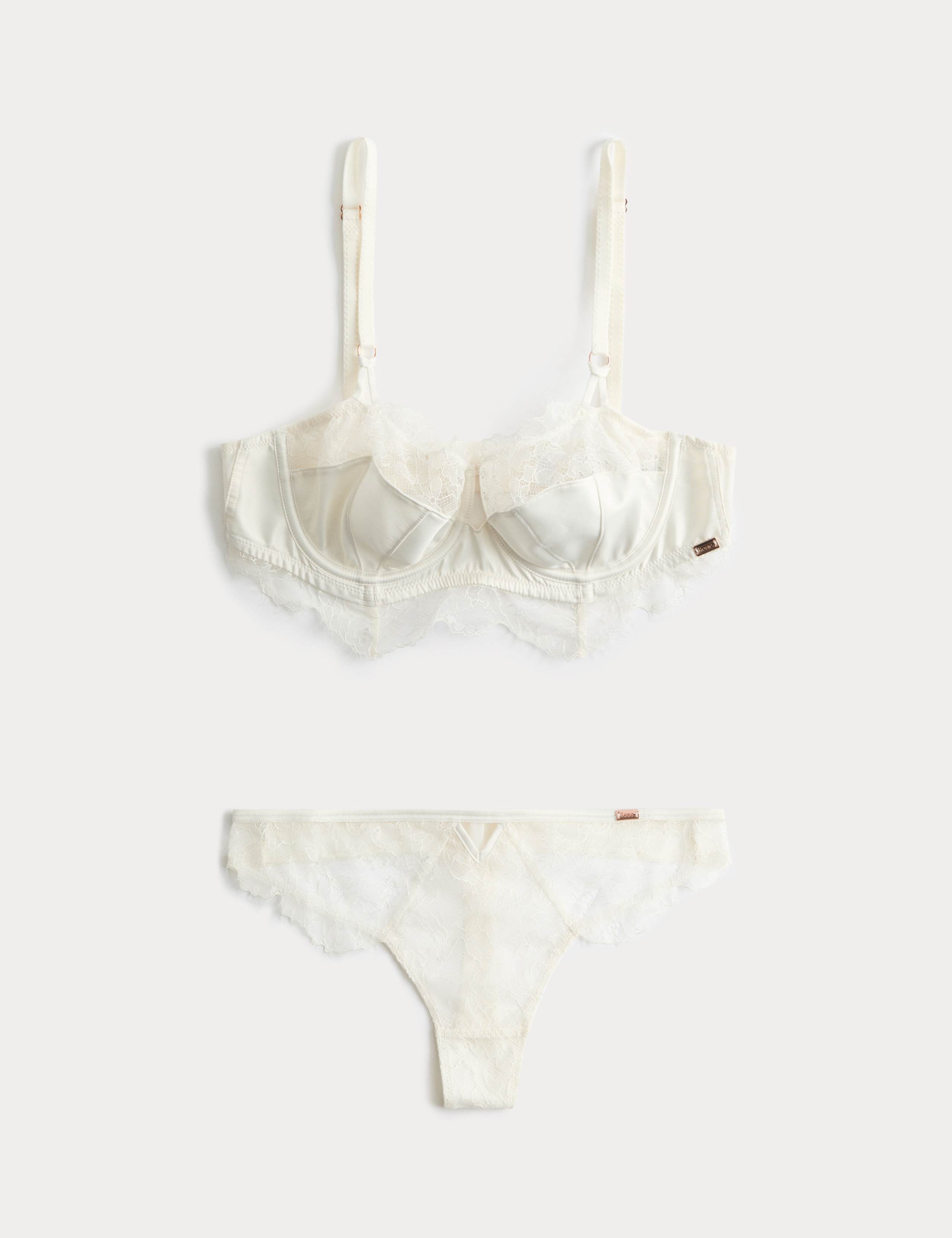 Forget Me Not Wired Balcony Bra Set A-E 1 of 6