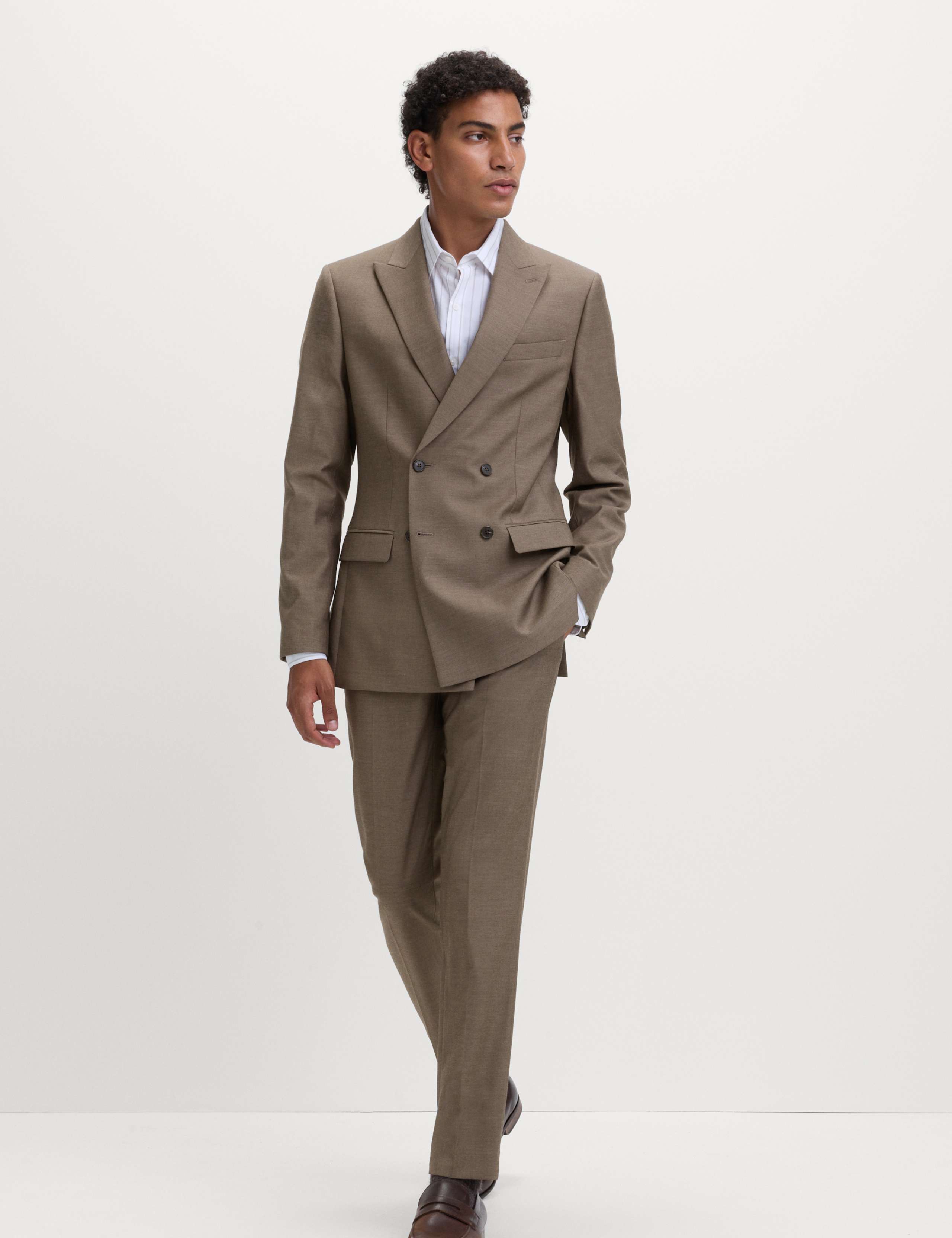 Slim Fit Double Breasted Suit